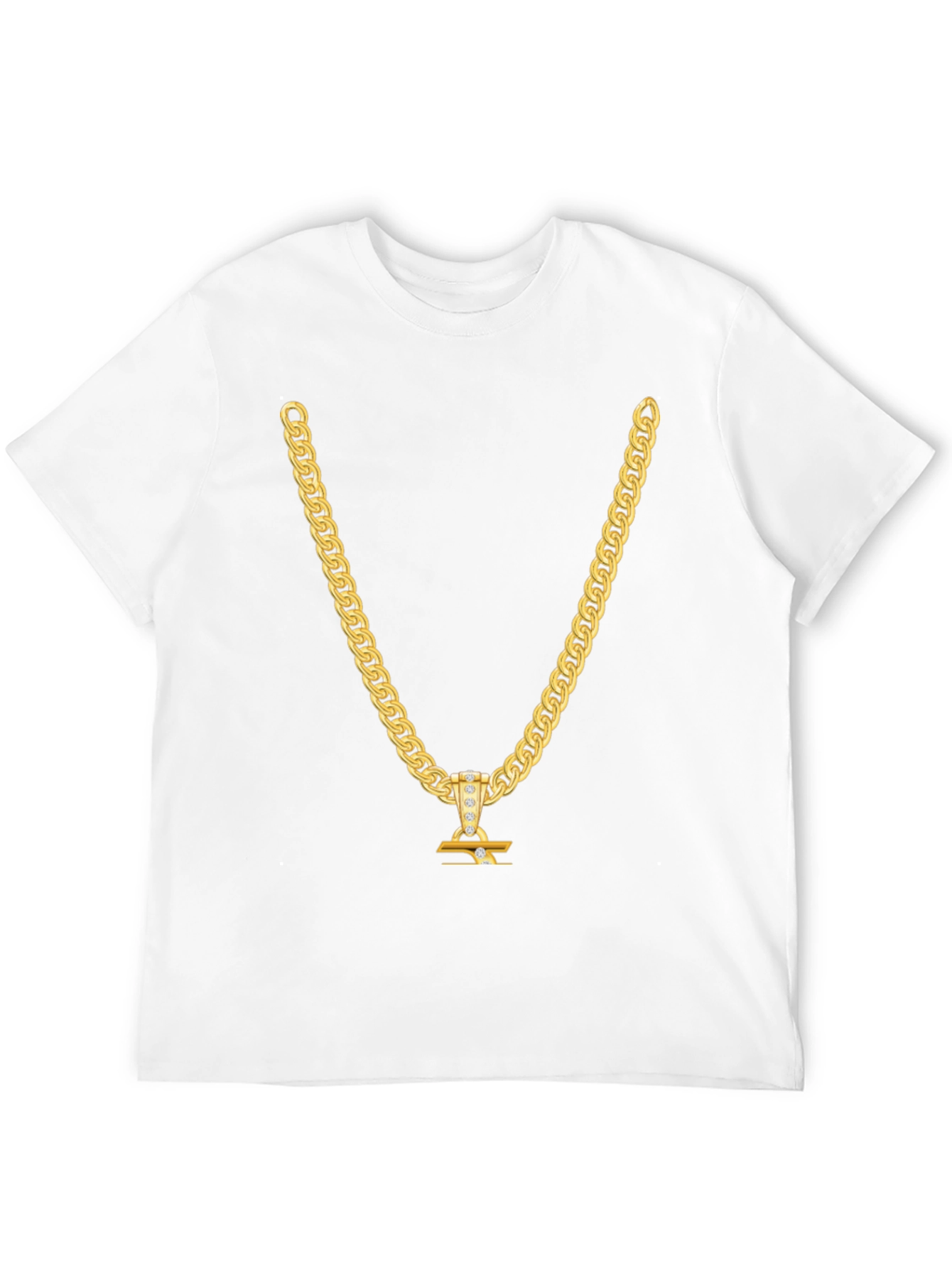 Gold Chain T-Shirt - Statement Piece
