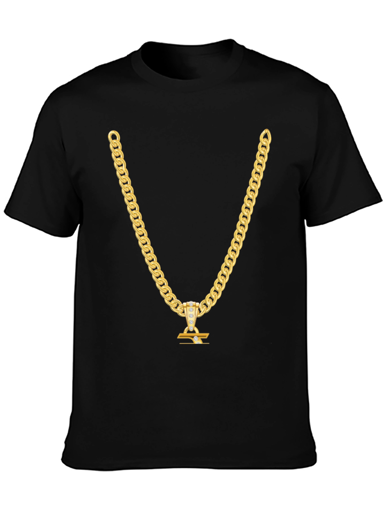 Gold Chain T-Shirt - Statement Piece