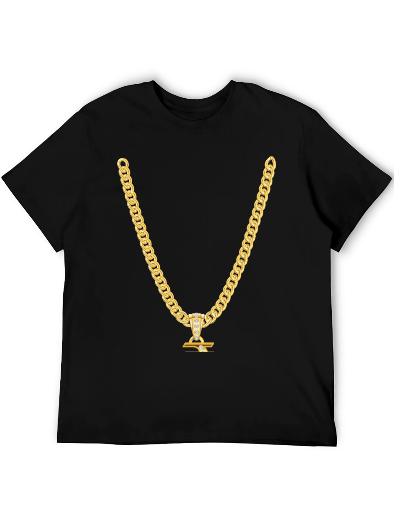 Gold Chain T-Shirt - Statement Piece