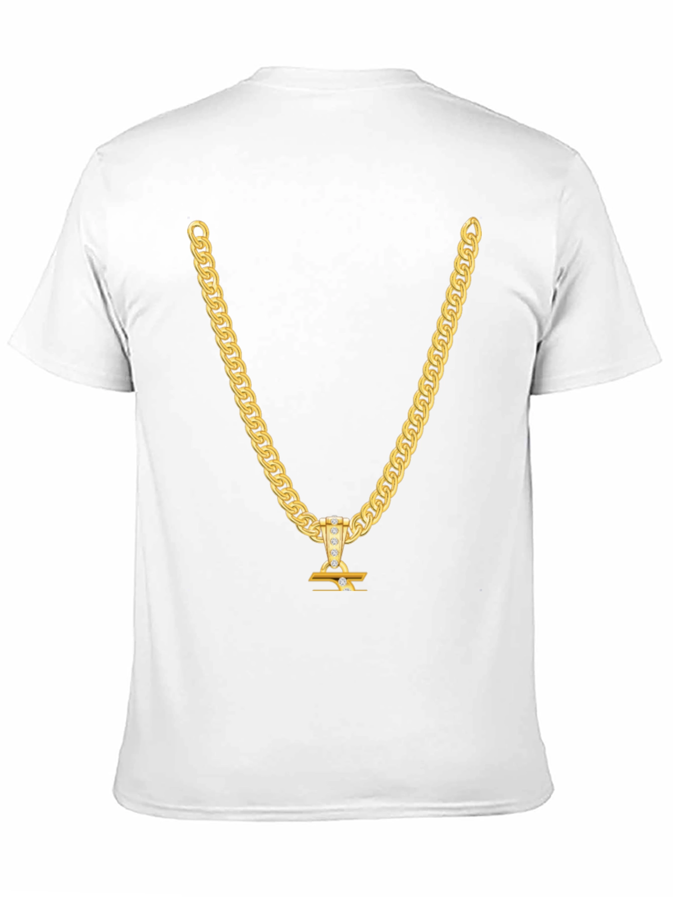 Gold Chain T-Shirt - Statement Piece