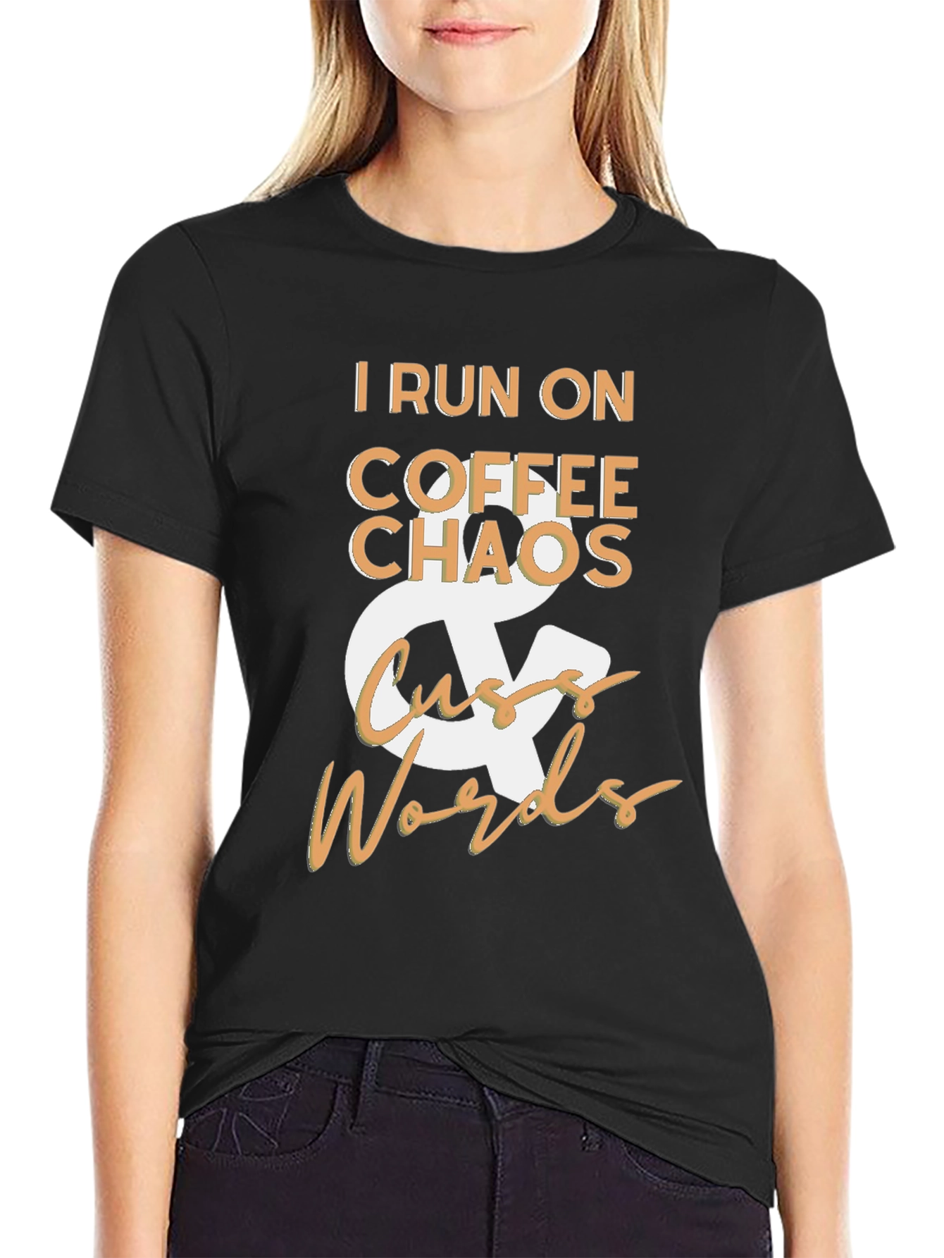 Coffee Chaos & Cuss Words Graphic Tee