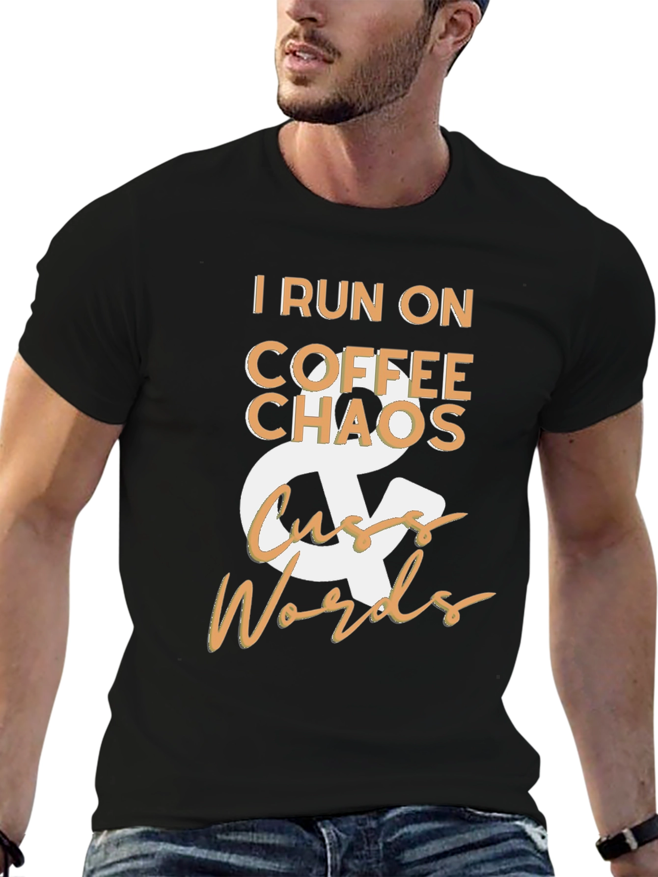 Coffee Chaos & Cuss Words Graphic Tee