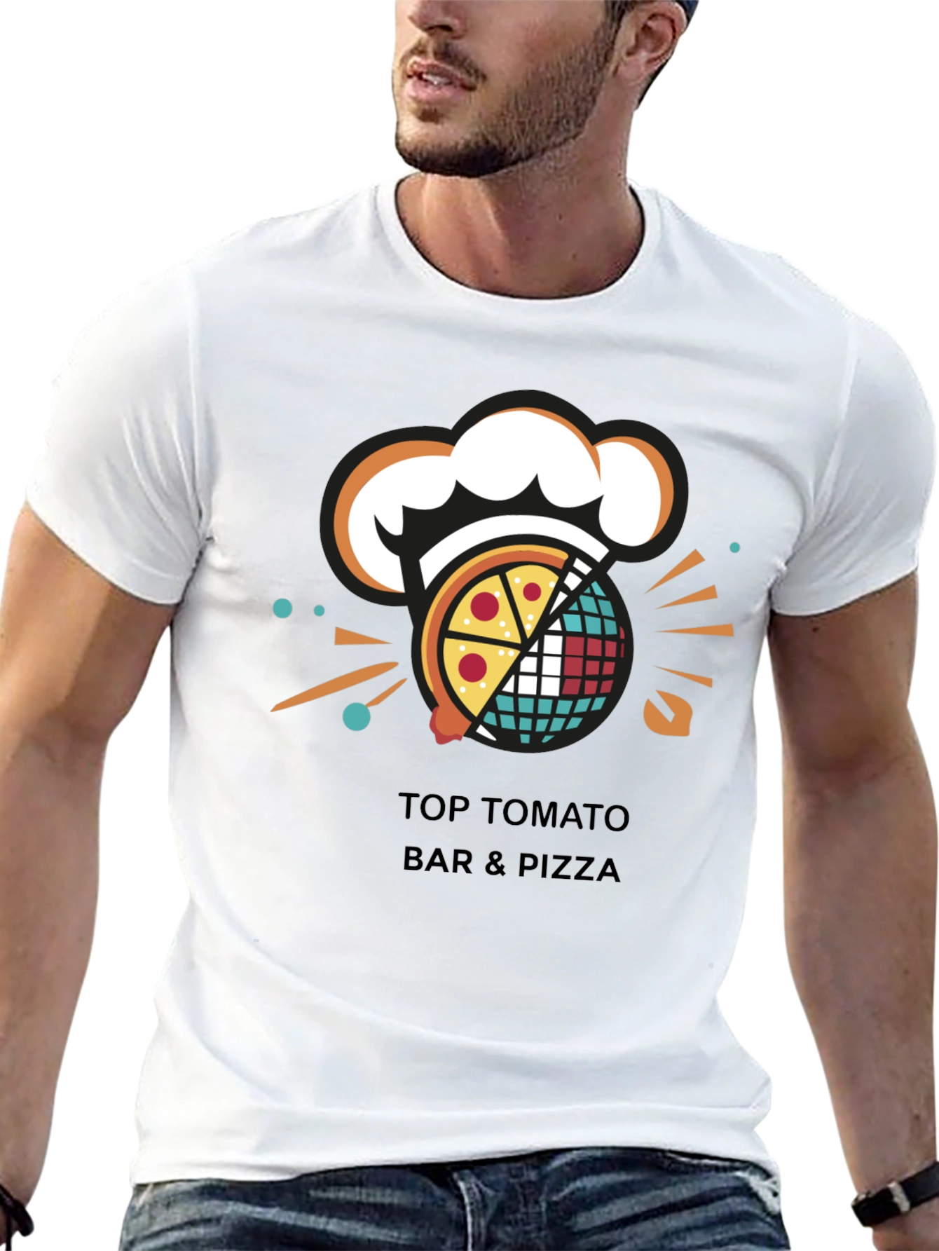 Top Tomato Bar & Pizza Graphic T-Shirt