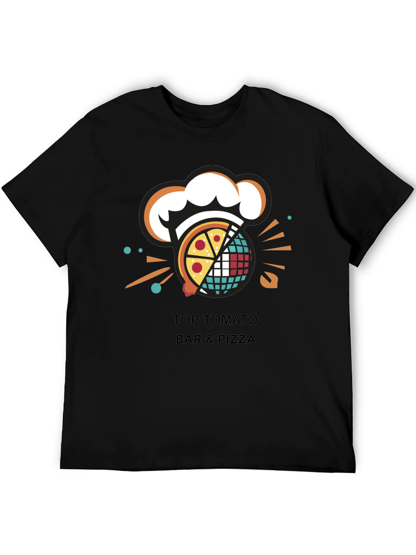 Top Tomato Bar & Pizza Graphic T-Shirt