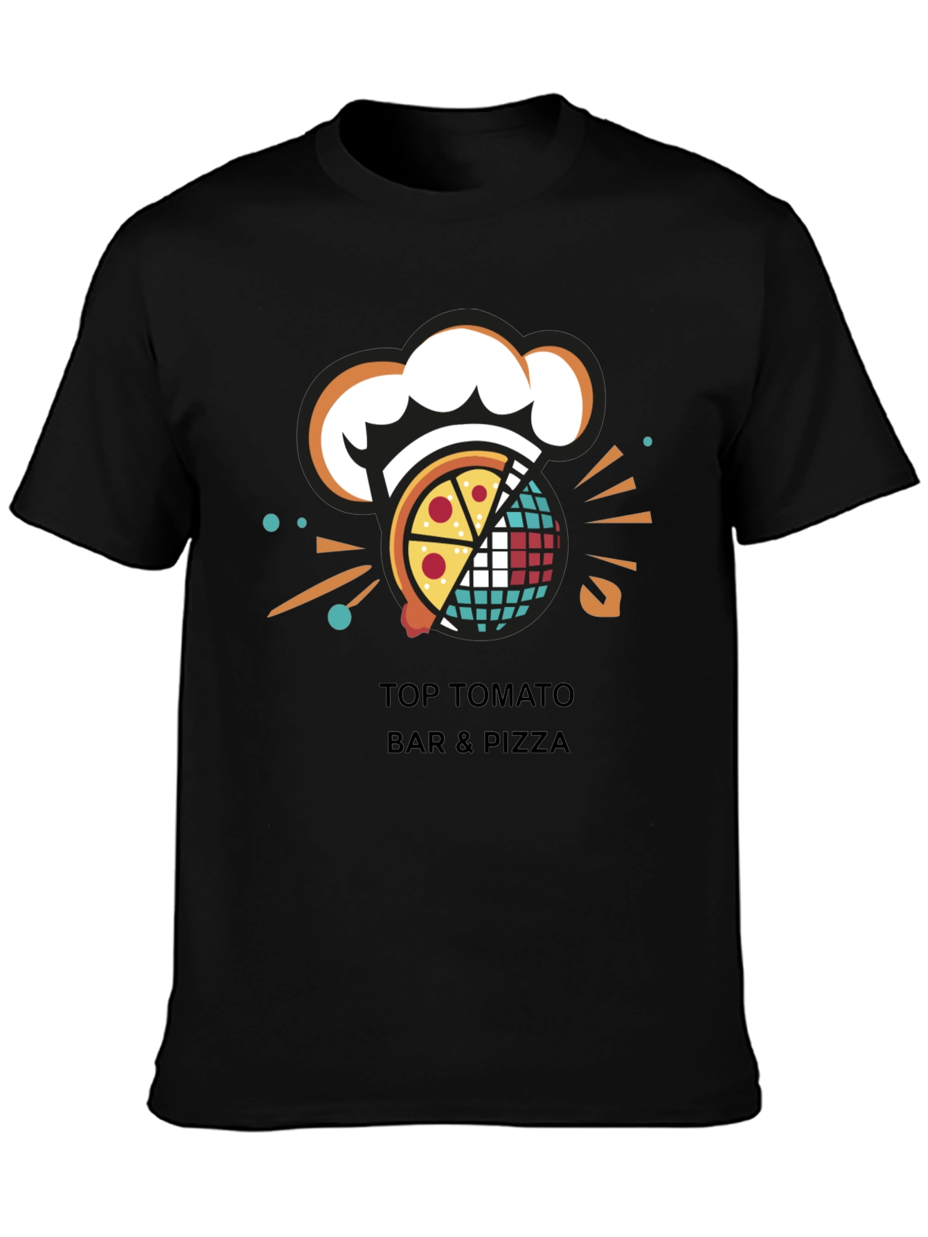 Top Tomato Bar & Pizza Graphic T-Shirt