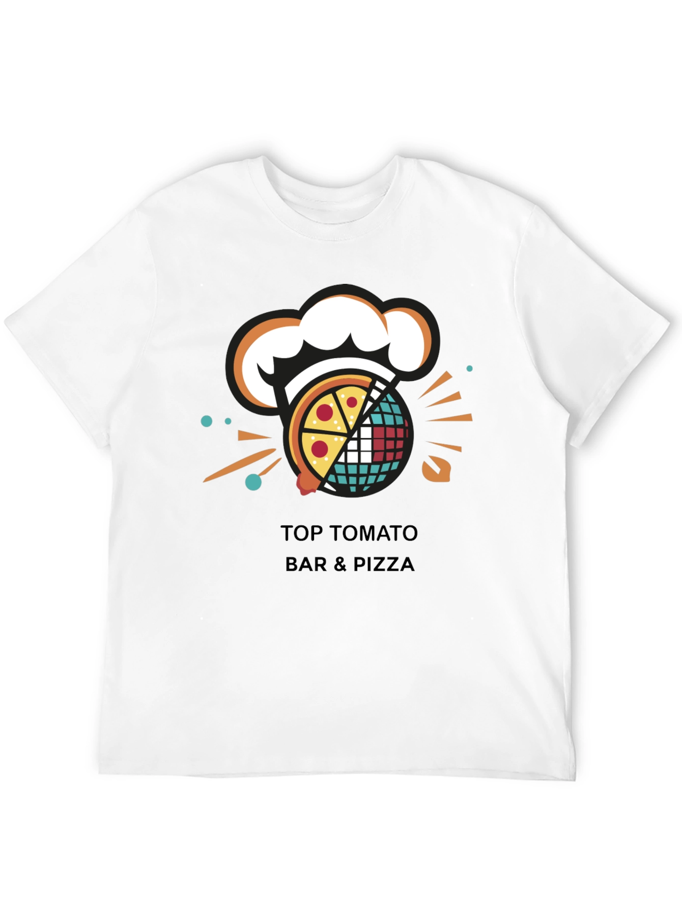 Top Tomato Bar & Pizza Graphic T-Shirt