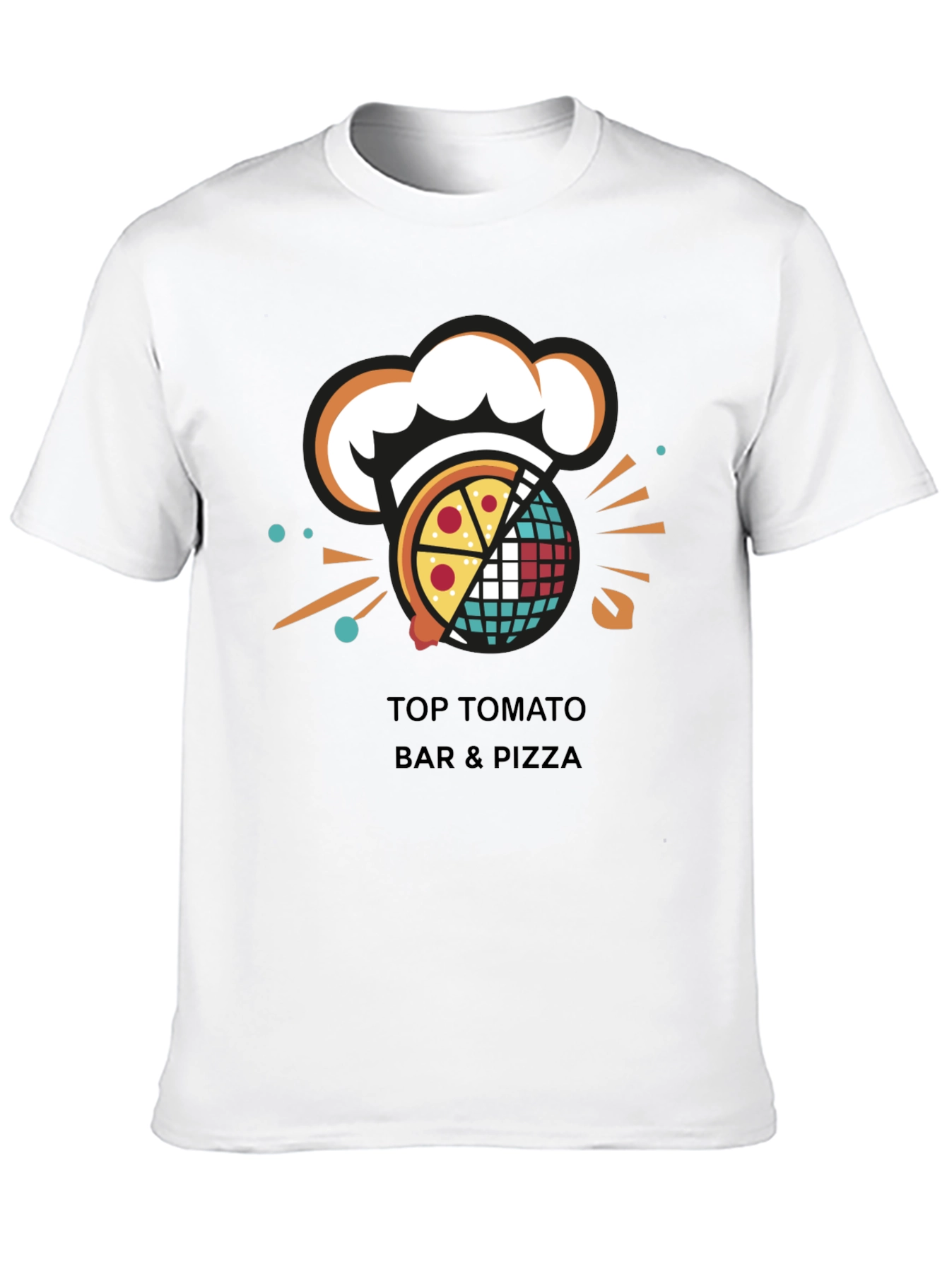 Top Tomato Bar & Pizza Graphic T-Shirt