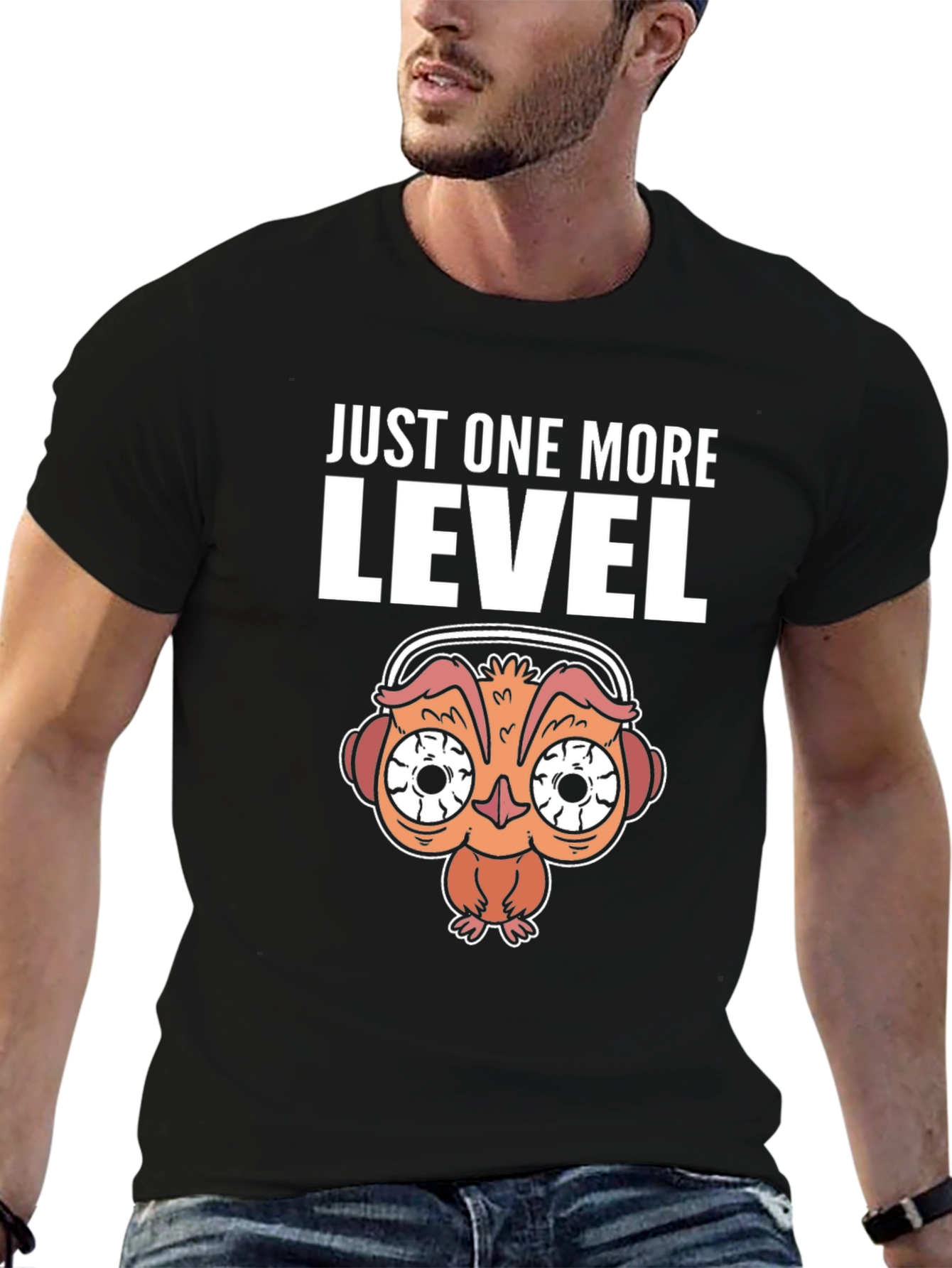 Just One More Level Black T-Shirt