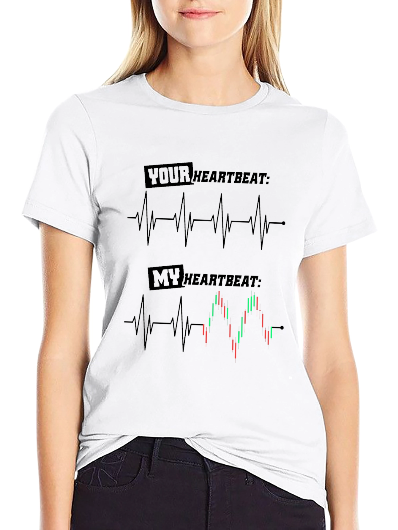 Trader Heartbeat Graphic T-Shirt