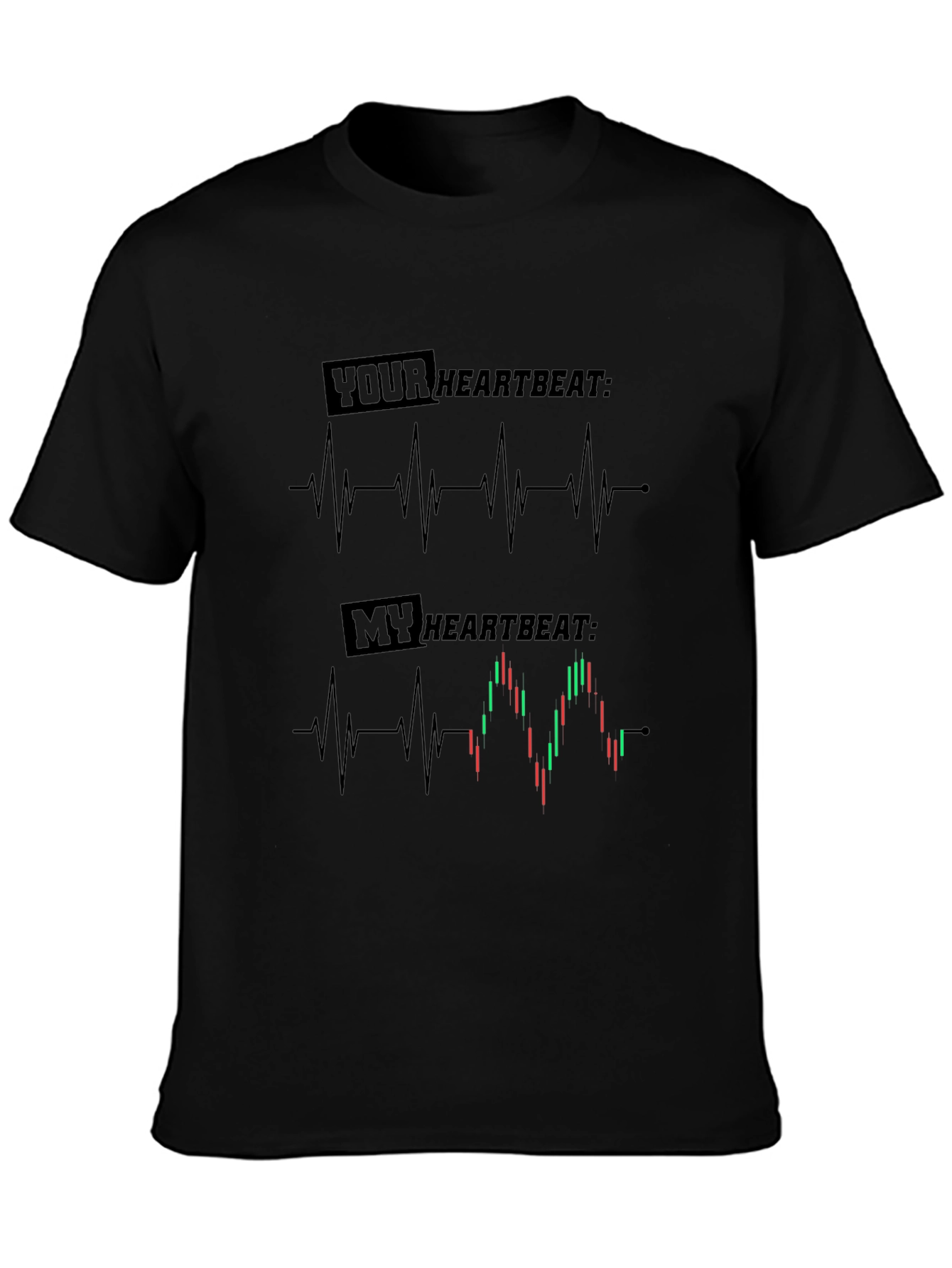 Trader Heartbeat Graphic T-Shirt