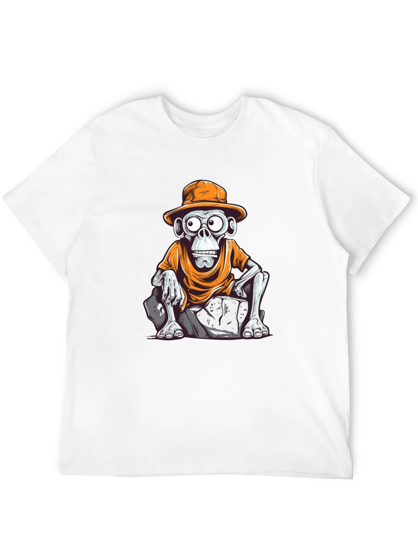 Monkey Cartoon Graphic T-Shirt