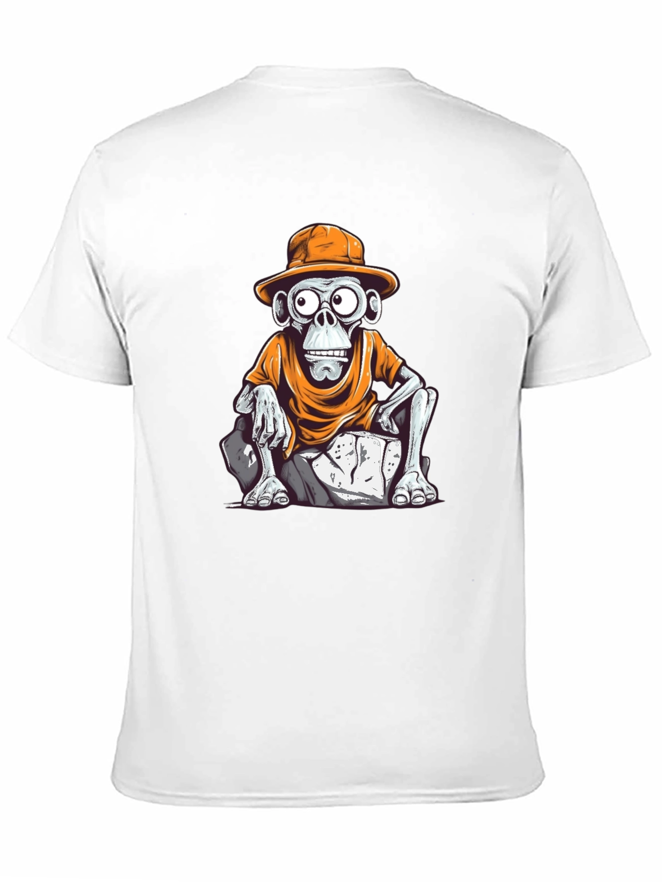 Monkey Cartoon Graphic T-Shirt