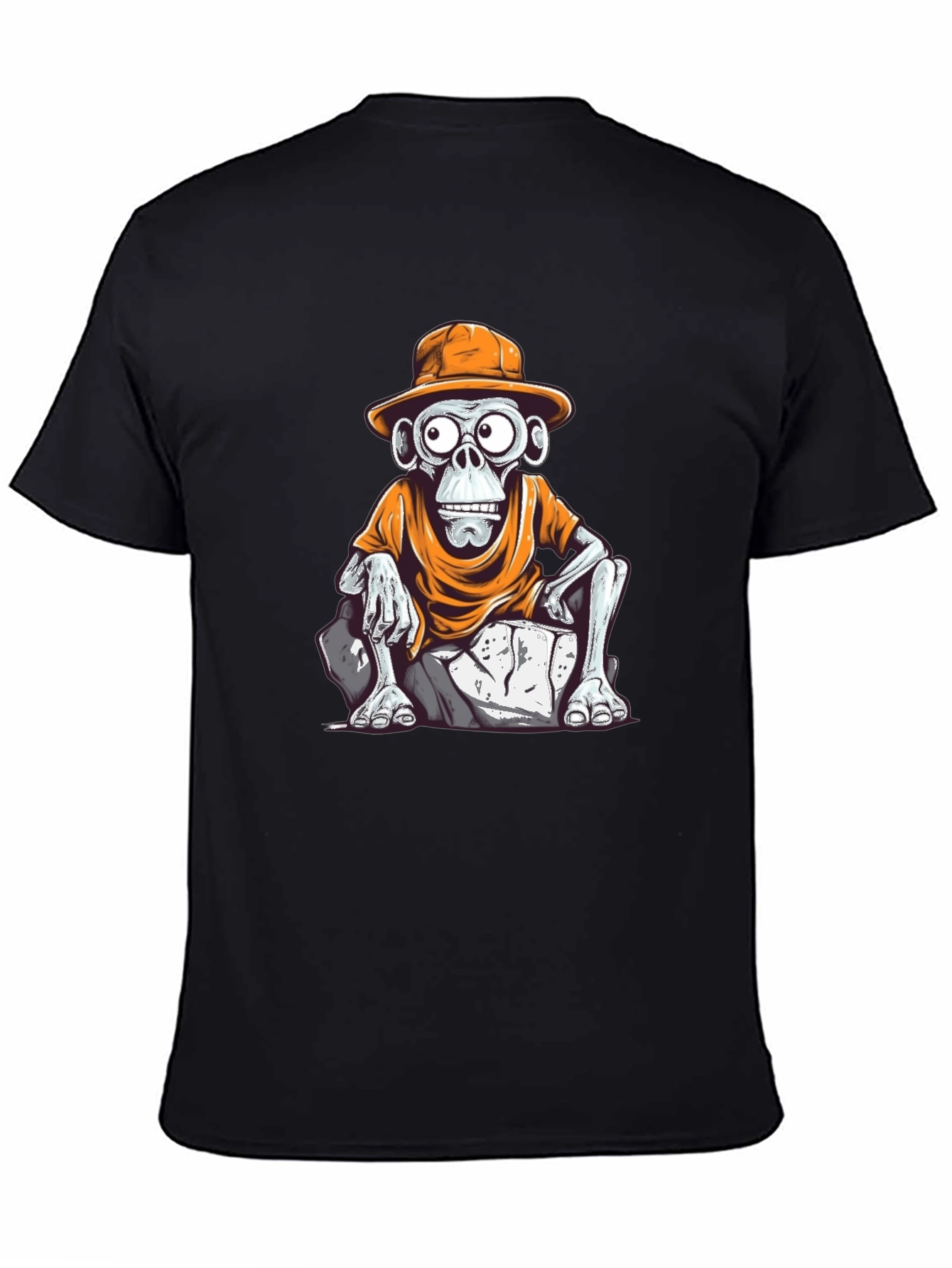 Monkey Cartoon Graphic T-Shirt