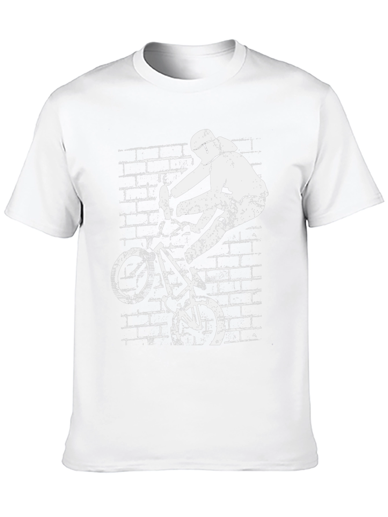 Cool BMX Rider Graphic Tee - Black Cotton T-Shirt