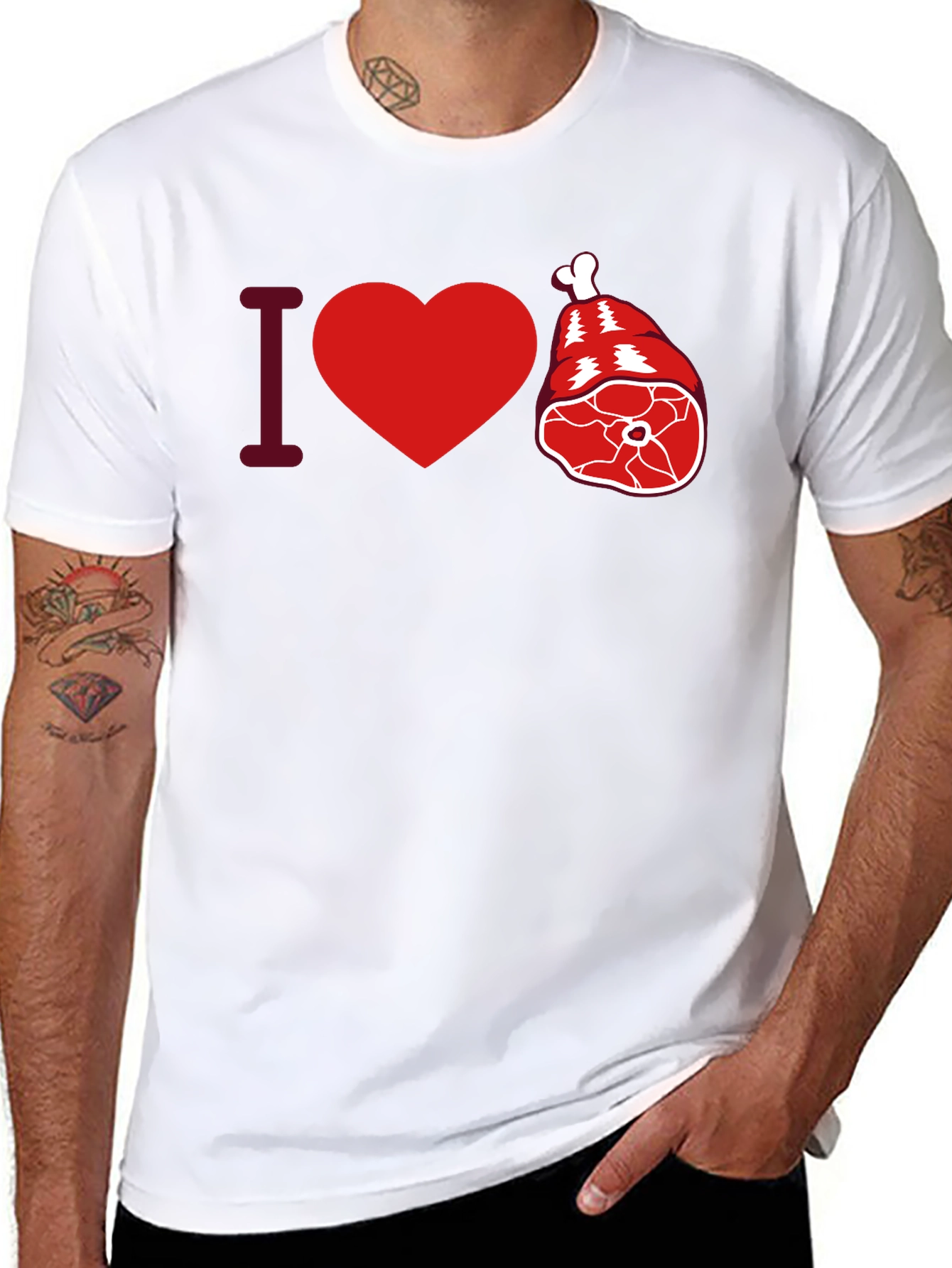 I Love Ham T-Shirt - Funny Meat Lover Tee