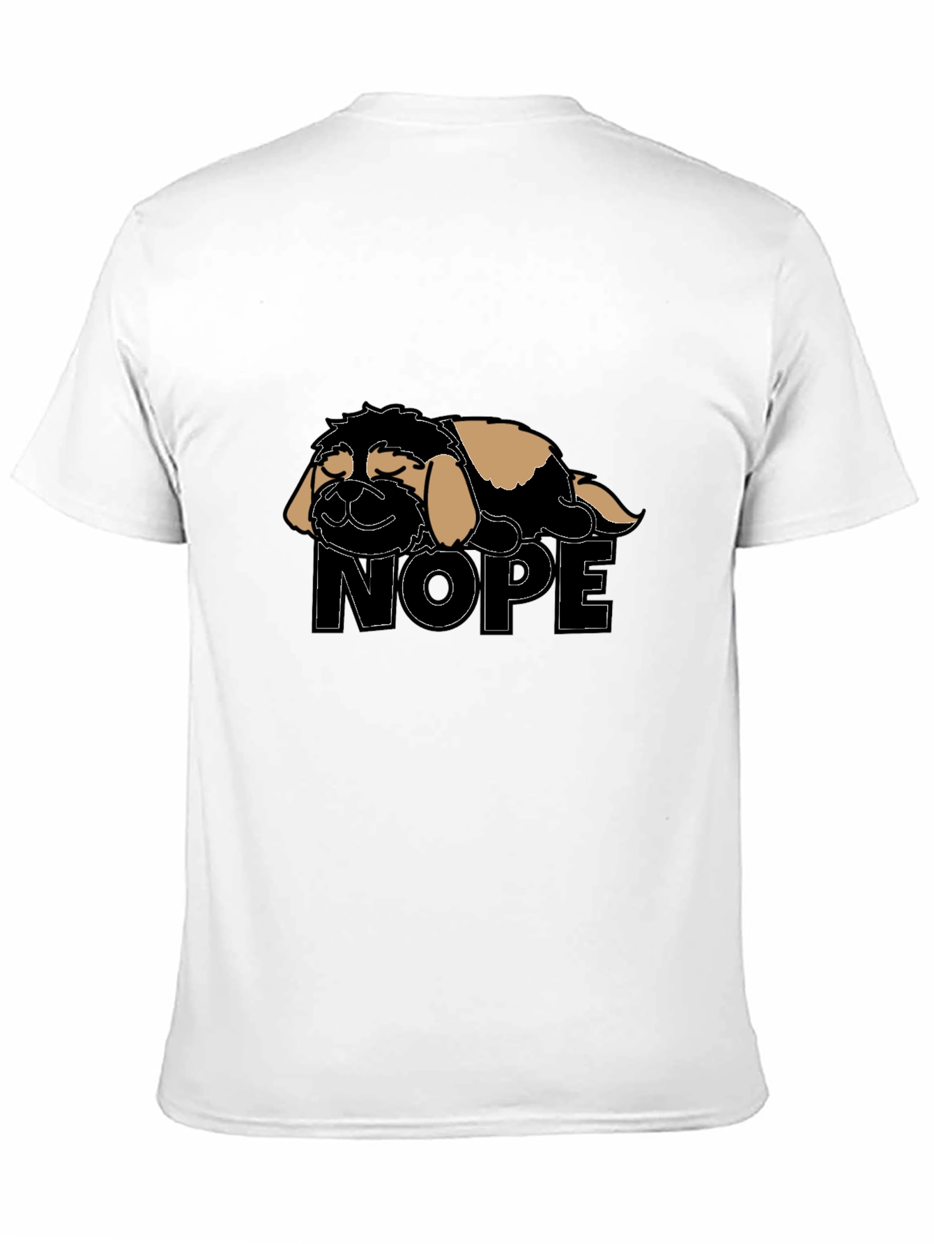 Nope Lazy Dog T-Shirt - Relaxed Fit