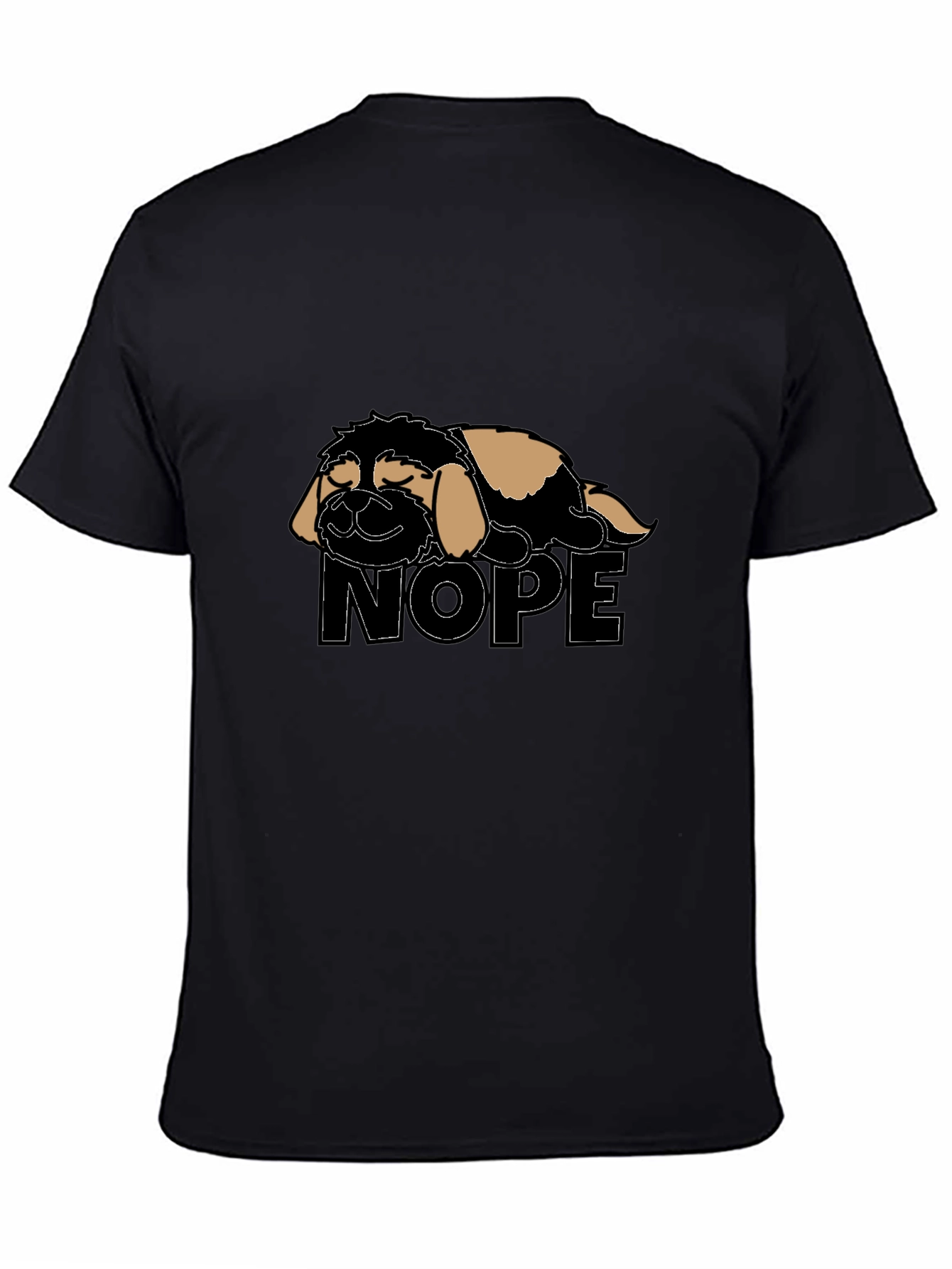 Nope Lazy Dog T-Shirt - Relaxed Fit