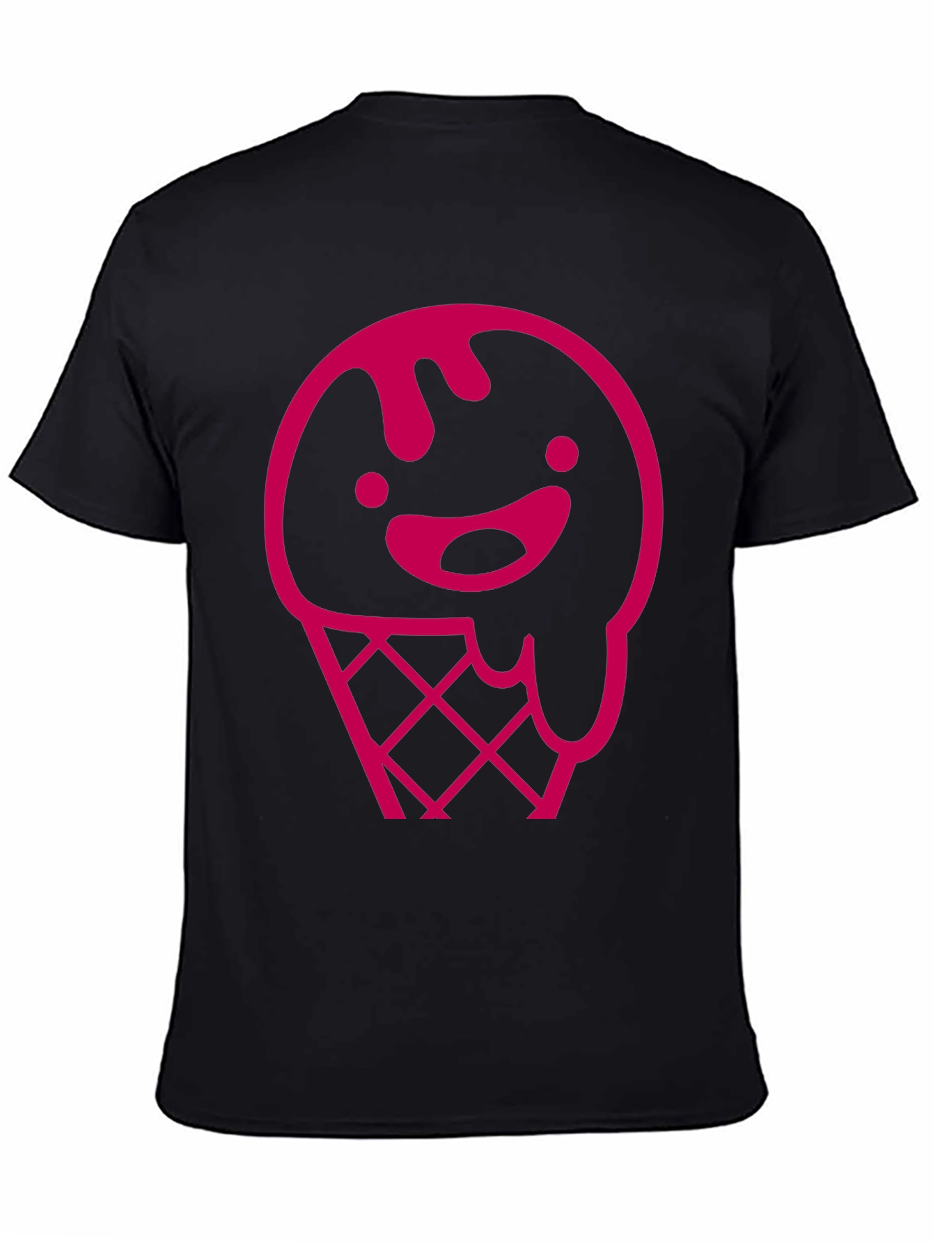 Pink Ice Cream Cone Graphic T-Shirt