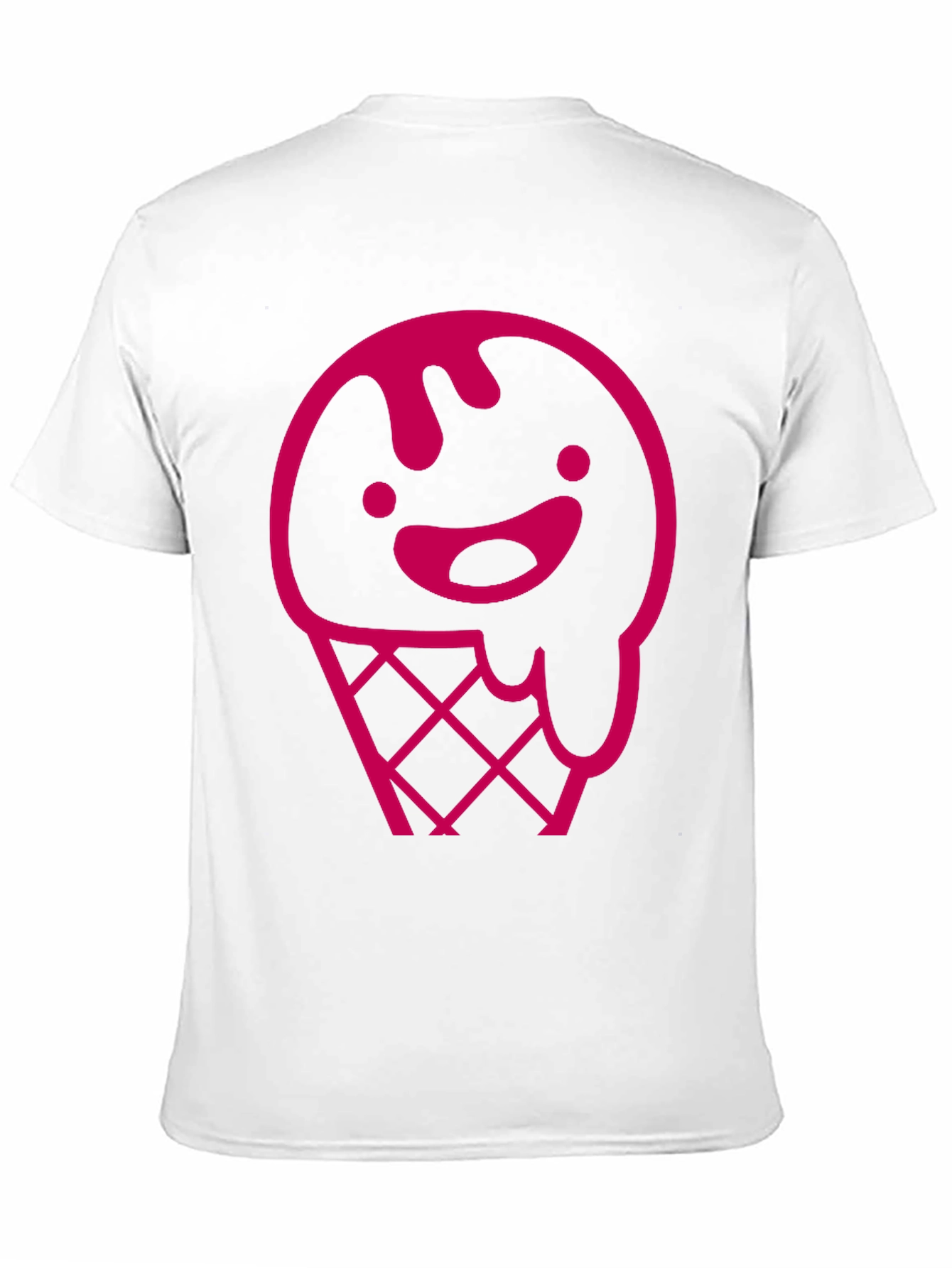 Pink Ice Cream Cone Graphic T-Shirt