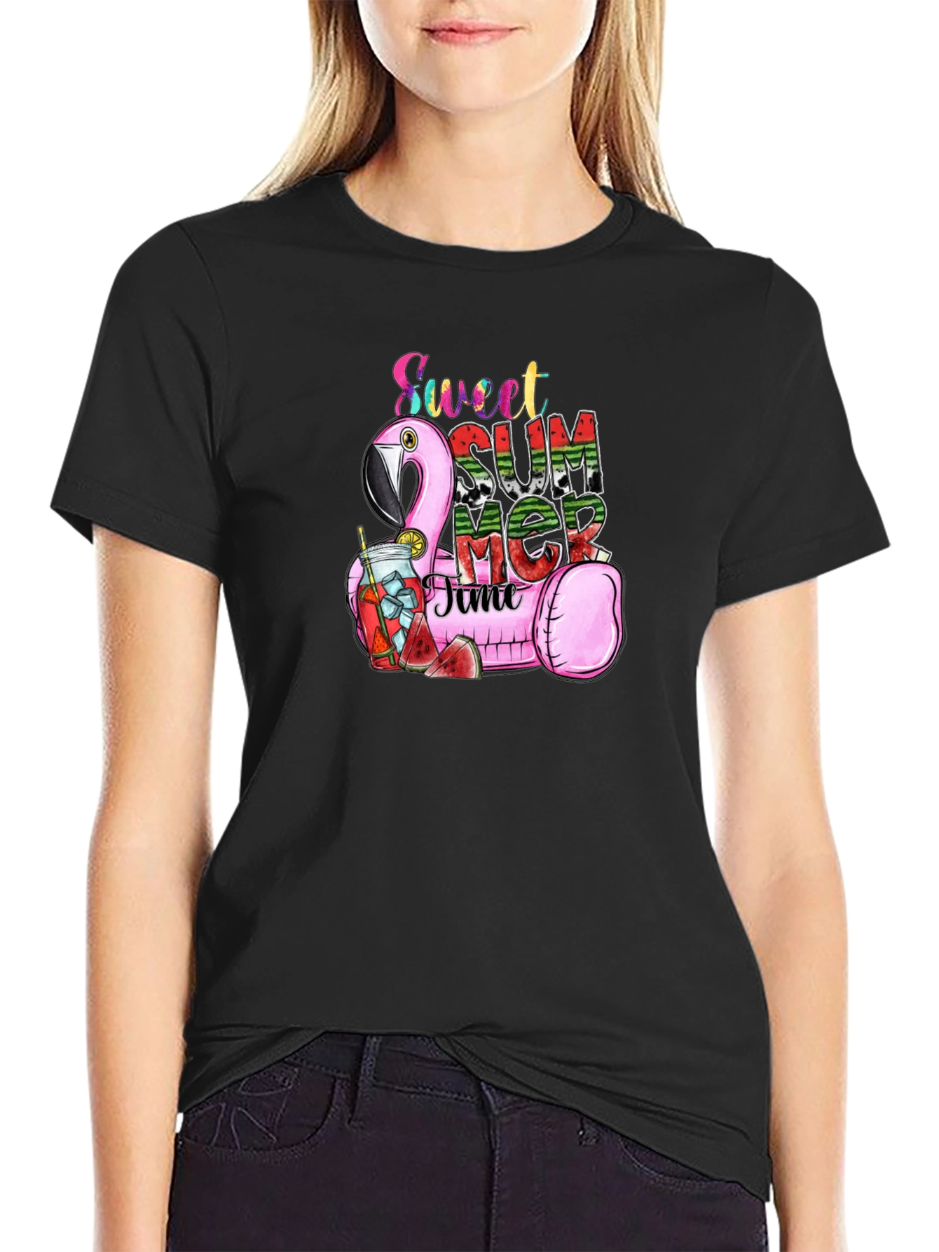 Sweet Summer Time Flamingo T-Shirt