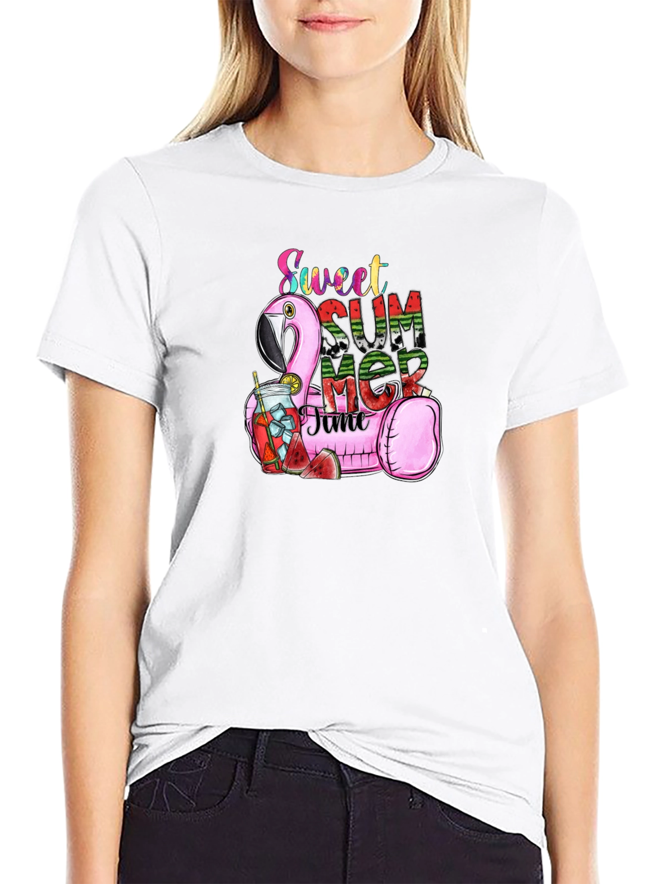 Sweet Summer Time Flamingo T-Shirt