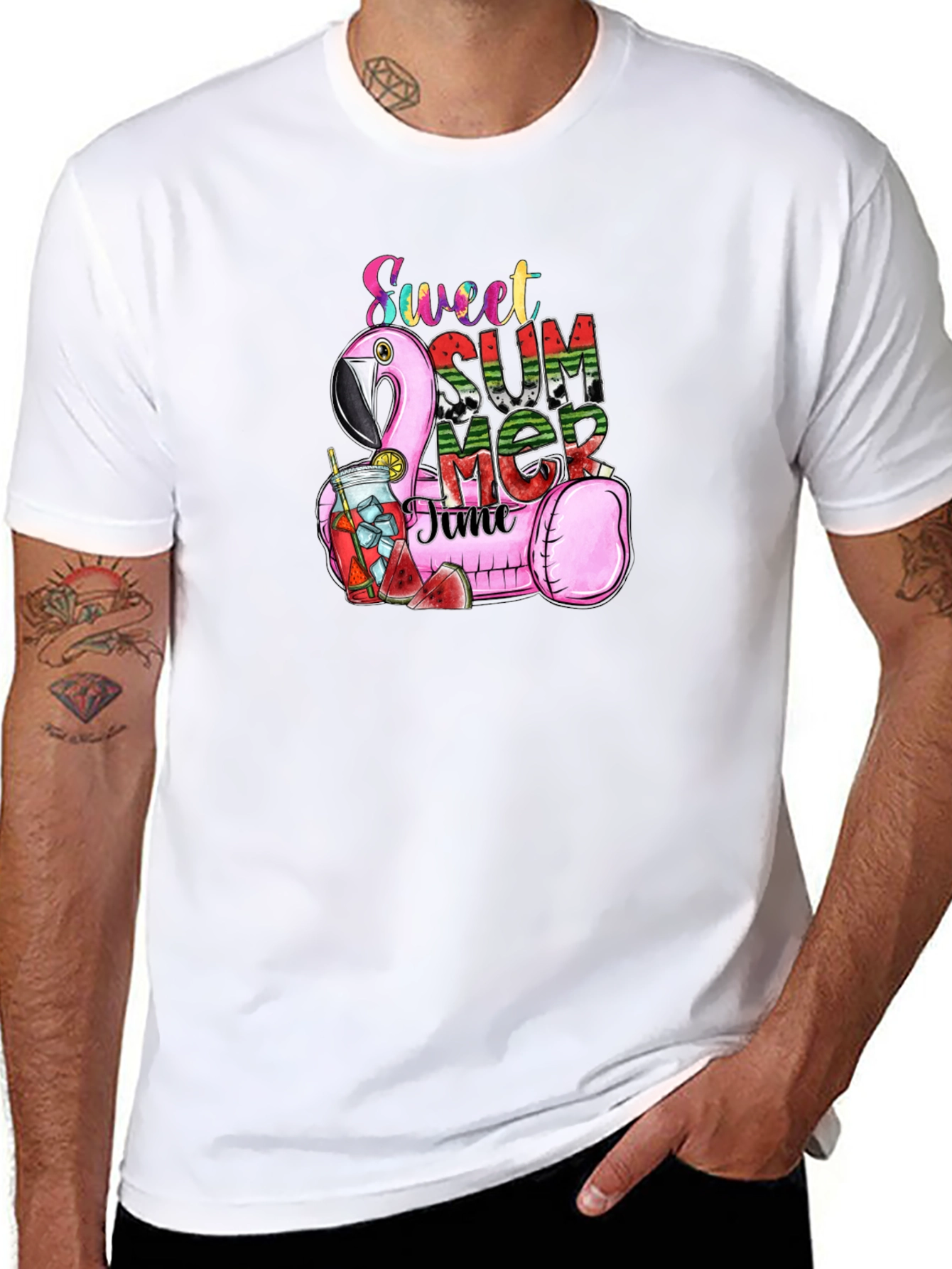 Sweet Summer Time Flamingo T-Shirt