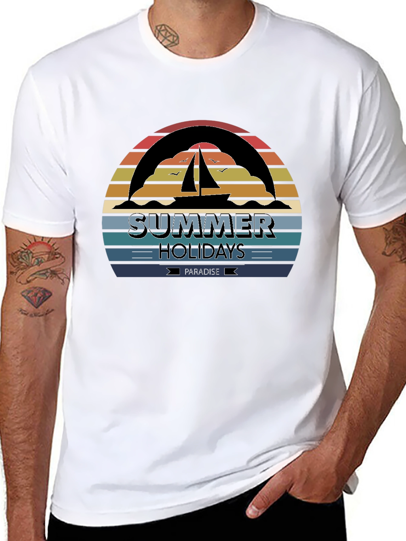 Summer Holidays Paradise Graphic Tee