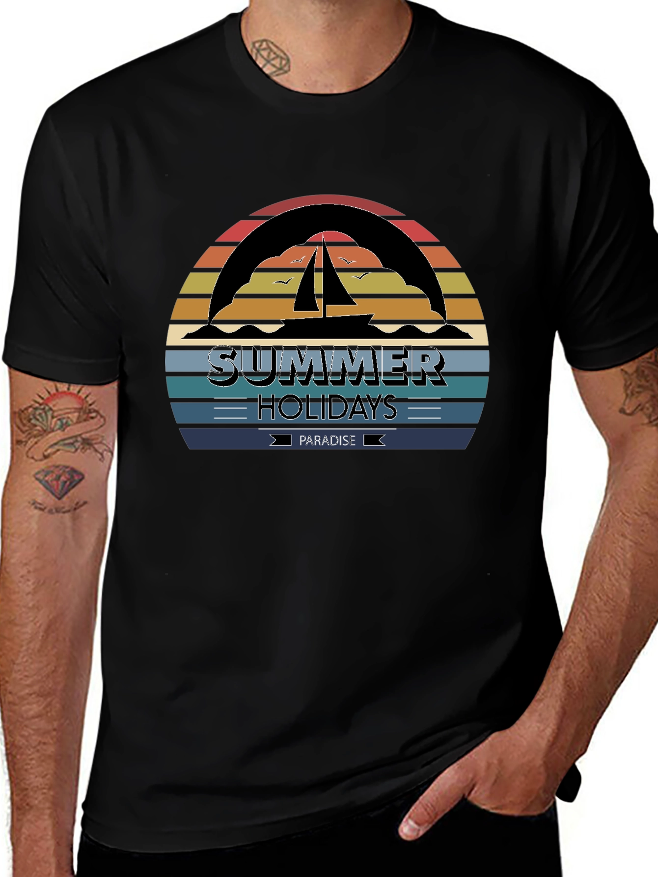 Summer Holidays Paradise Graphic Tee