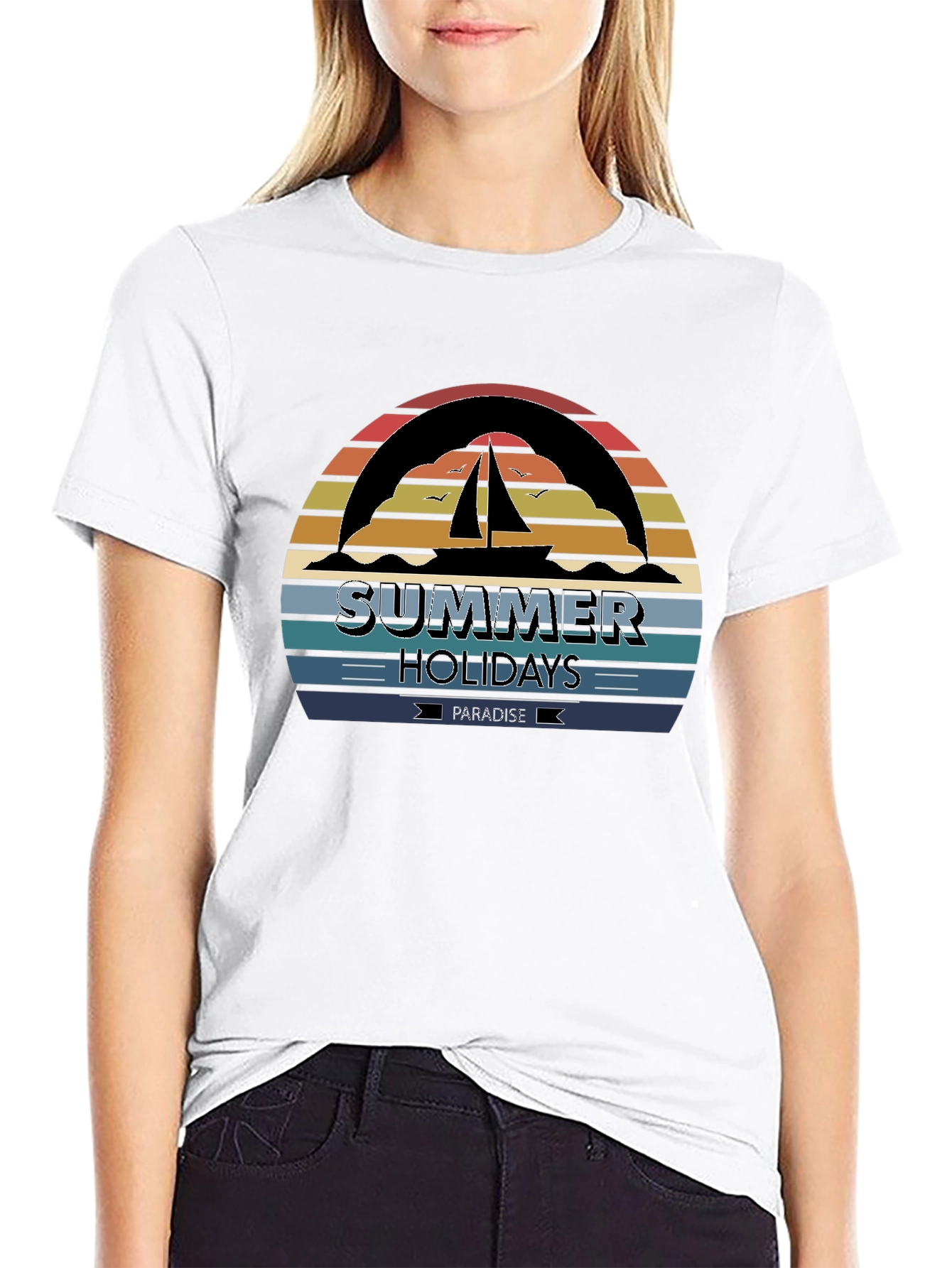 Summer Holidays Paradise Graphic Tee