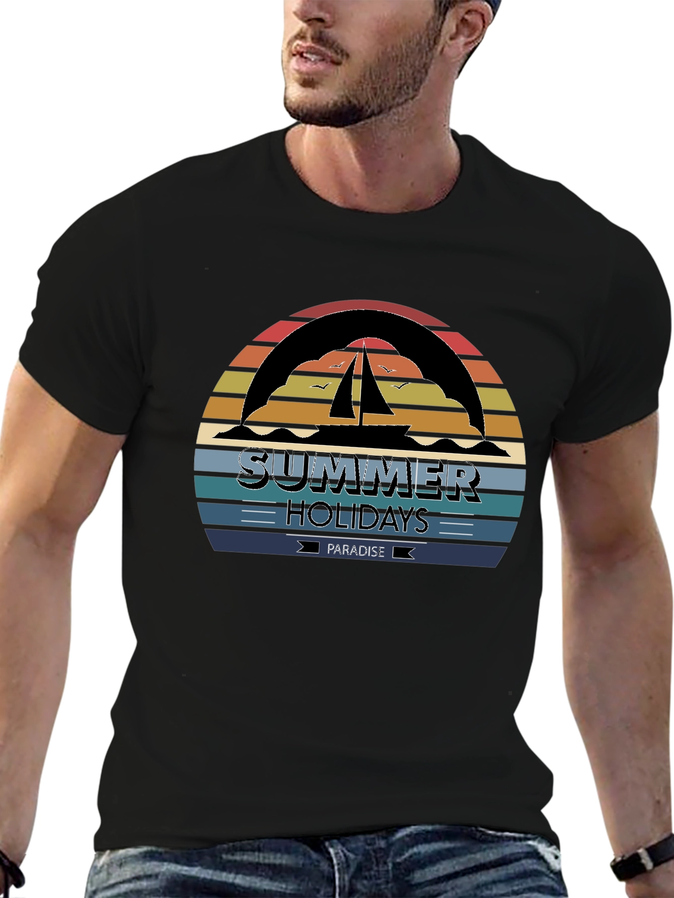 Summer Holidays Paradise Graphic Tee