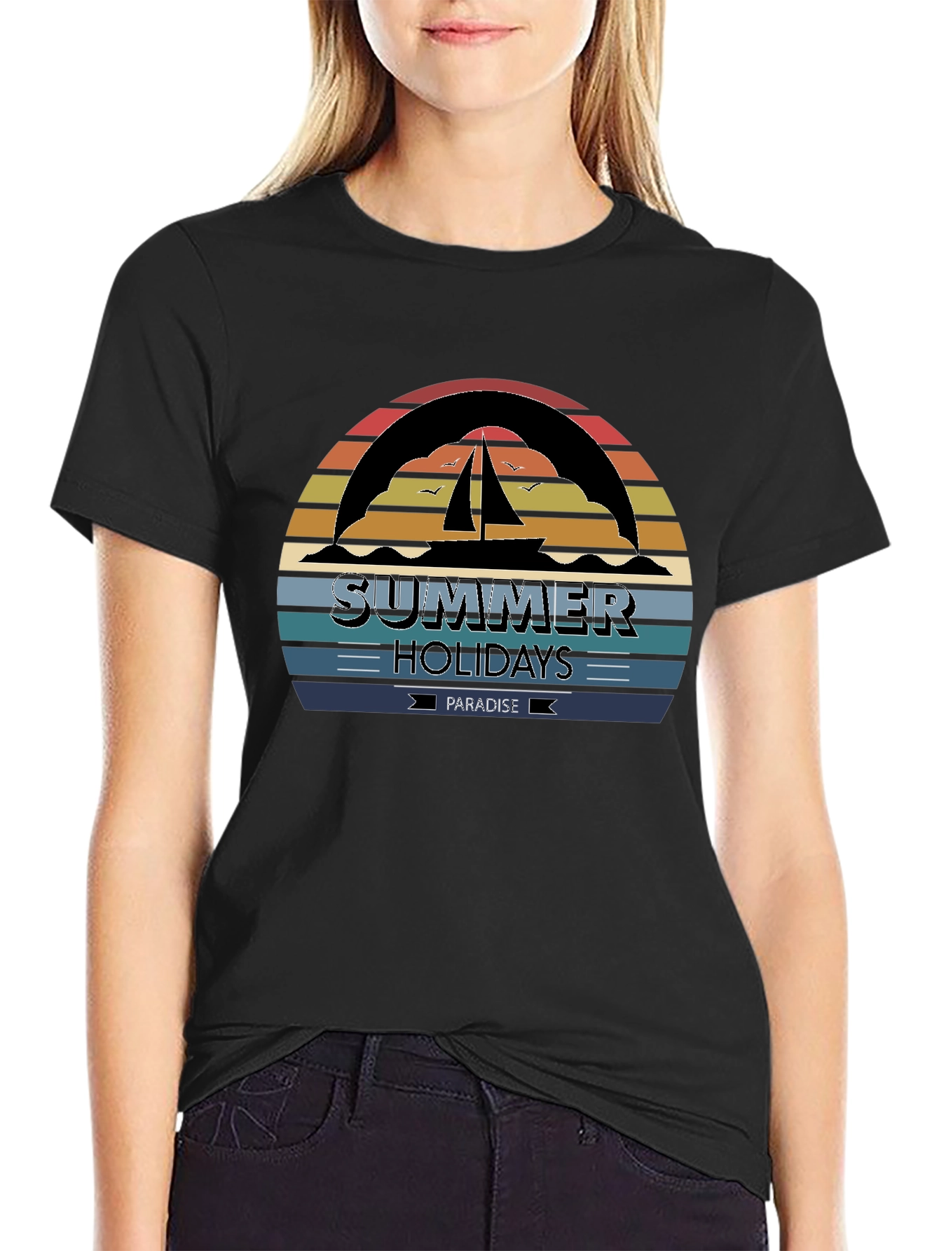 Summer Holidays Paradise Graphic Tee