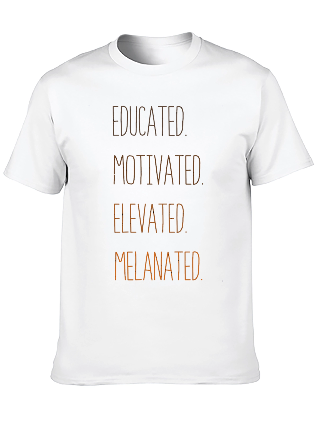 Educated Motivated Melanted Black T-Shirt