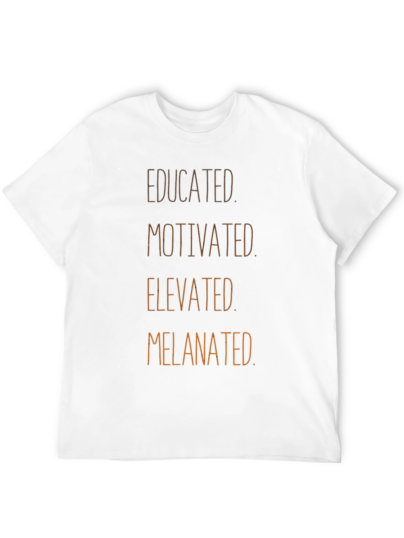 Educated Motivated Melanted Black T-Shirt