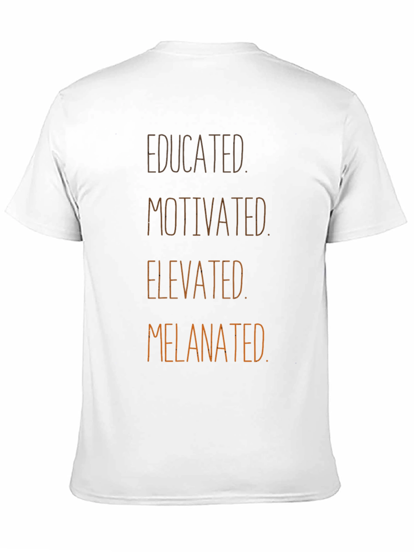 Educated Motivated Melanted Black T-Shirt