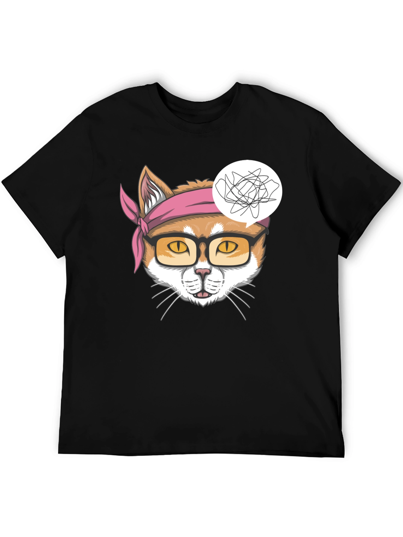 Funny Cat Headband T-Shirt