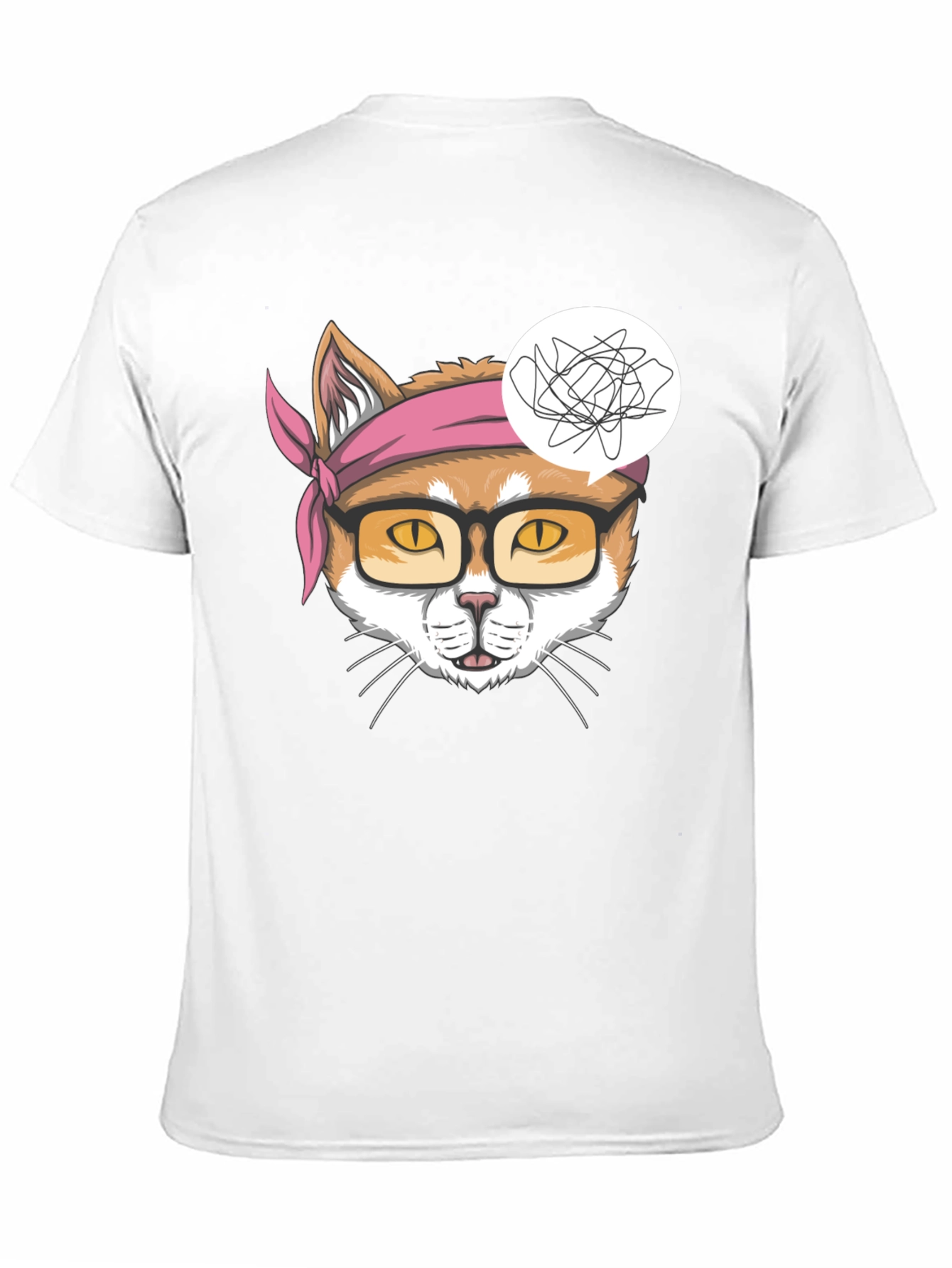 Funny Cat Headband T-Shirt