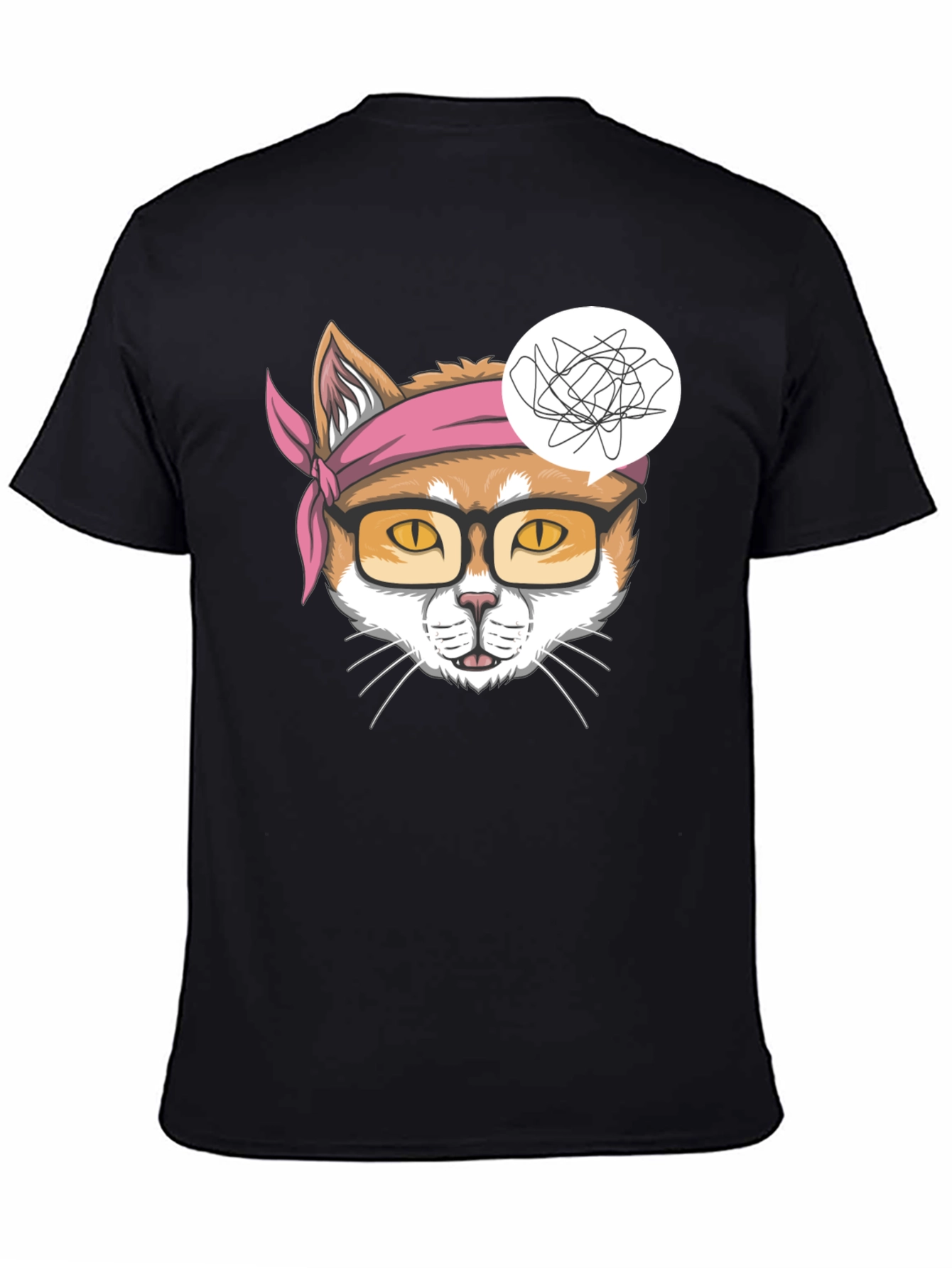 Funny Cat Headband T-Shirt