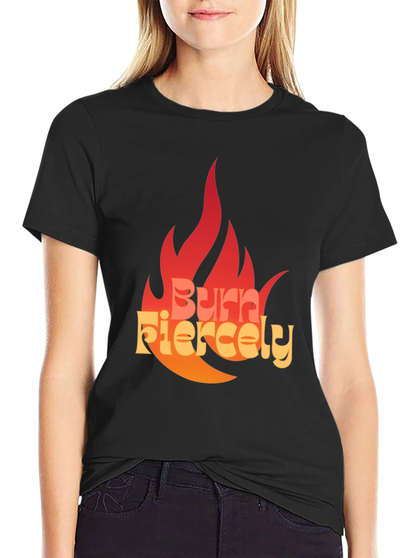 Burn Fiercely Graphic T-Shirt - Bold Statement Tee