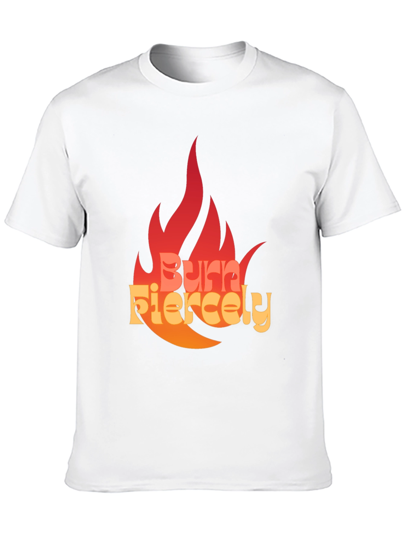 Burn Fiercely Graphic T-Shirt - Bold Statement Tee