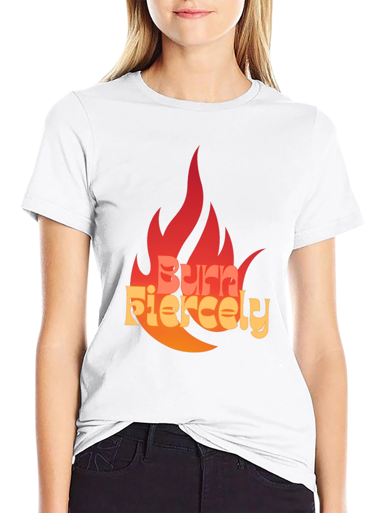 Burn Fiercely Graphic T-Shirt - Bold Statement Tee
