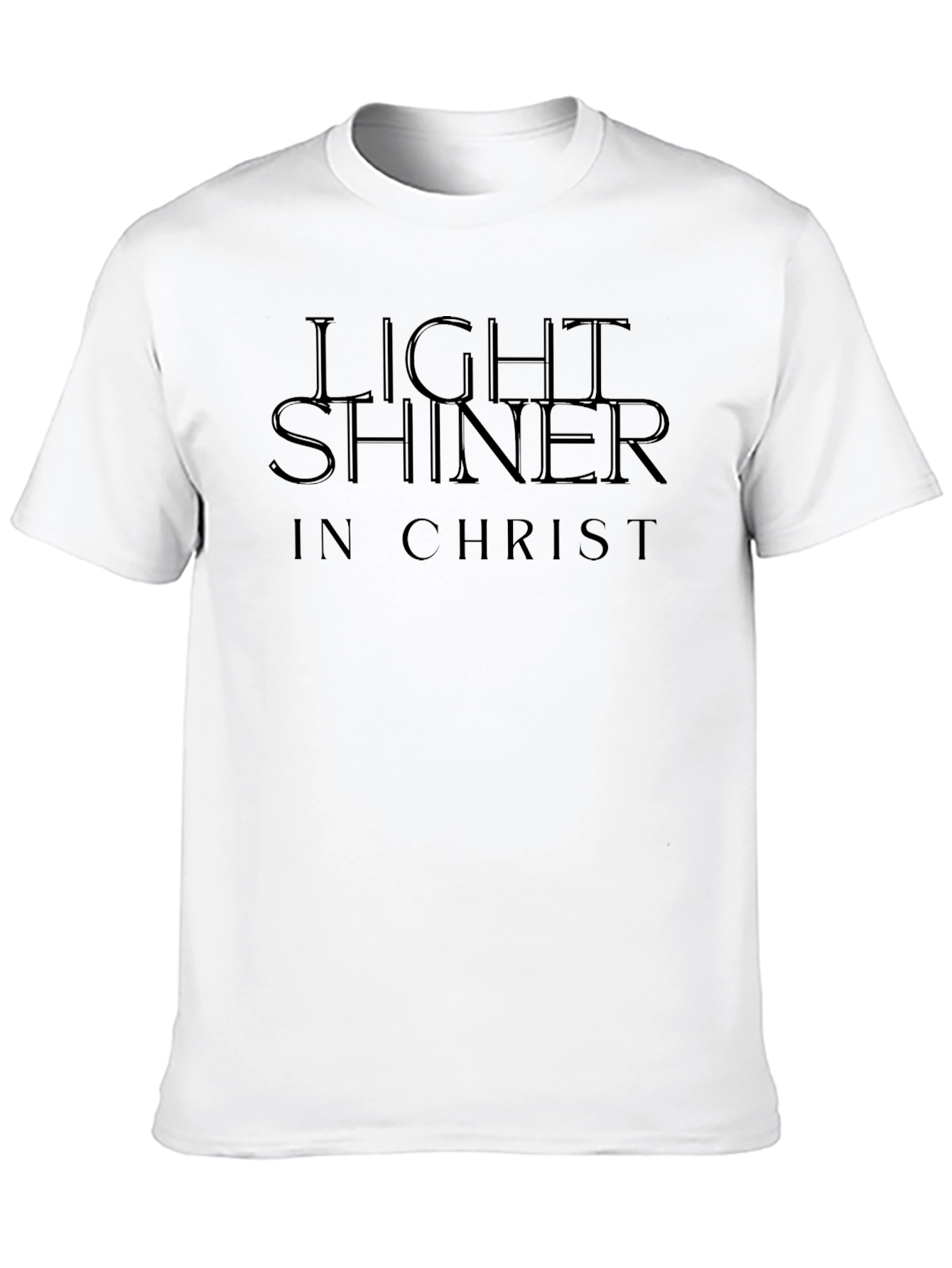 Light Shiner in Christ Black Graphic Tee