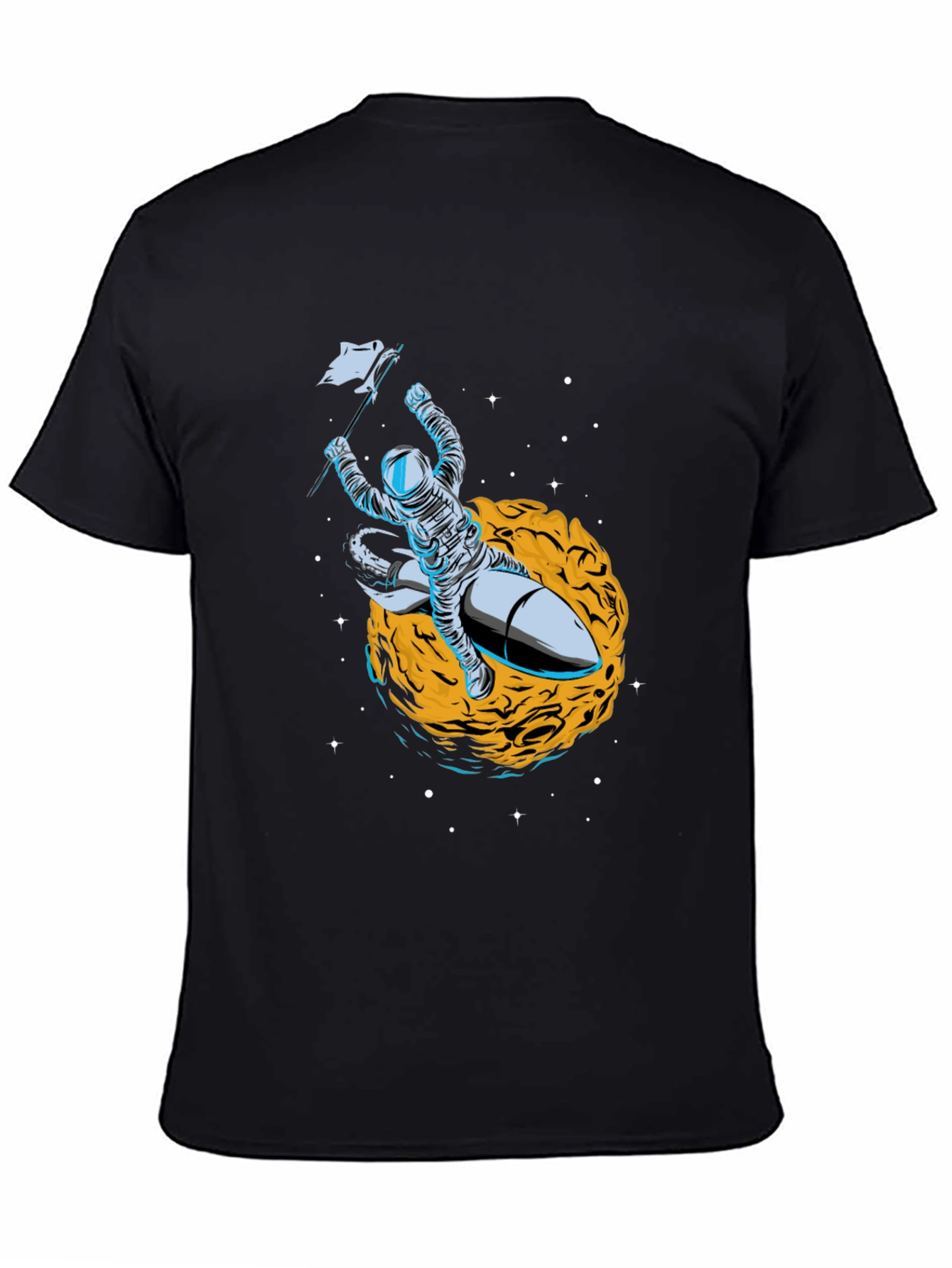 Astronaut on Rocket T-Shirt - Space Graphic Tee