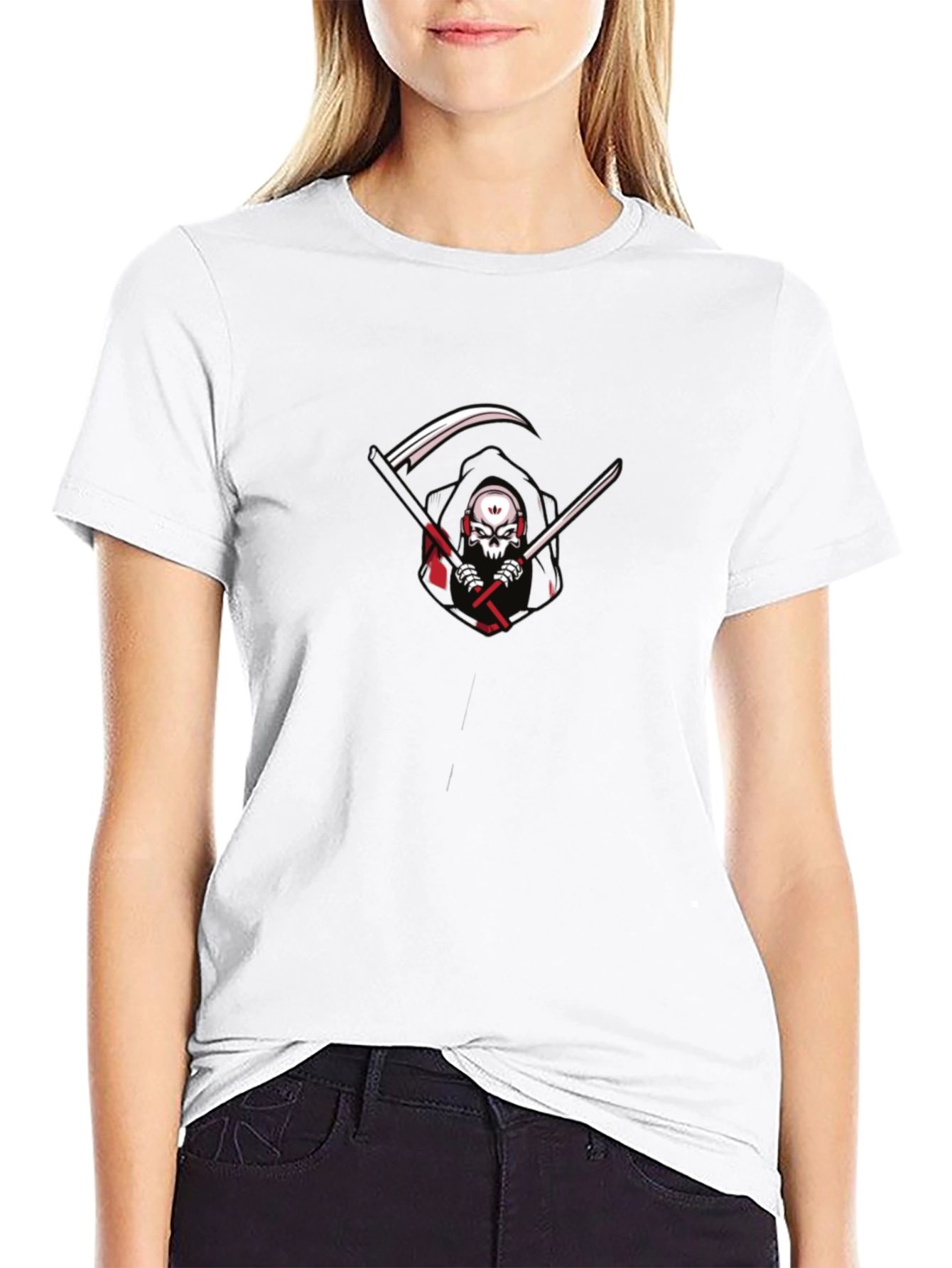 Grim Reaper Graphic Black T-Shirt