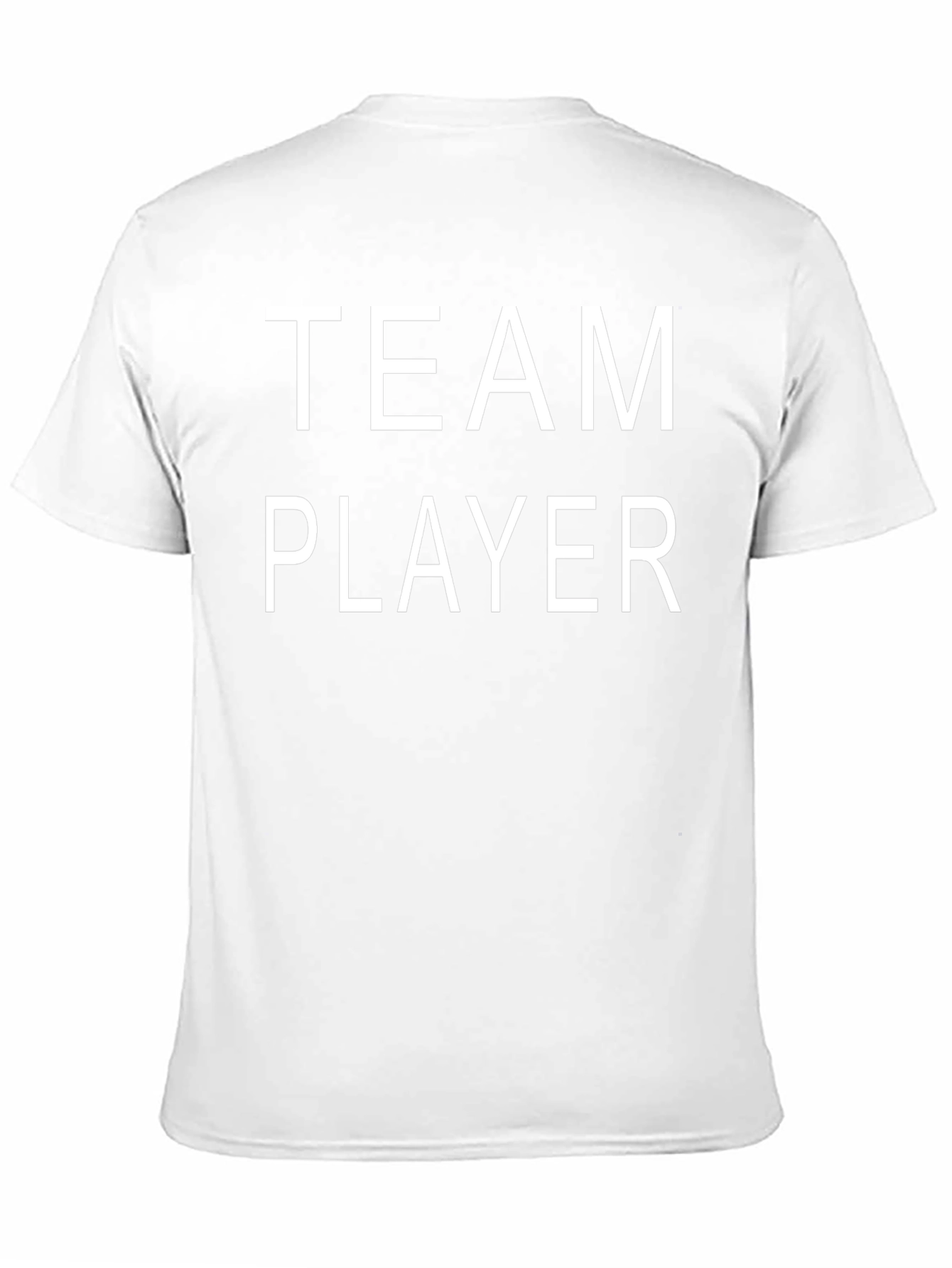 Team Player Graphic Tee - Black Cotton T-Shirt