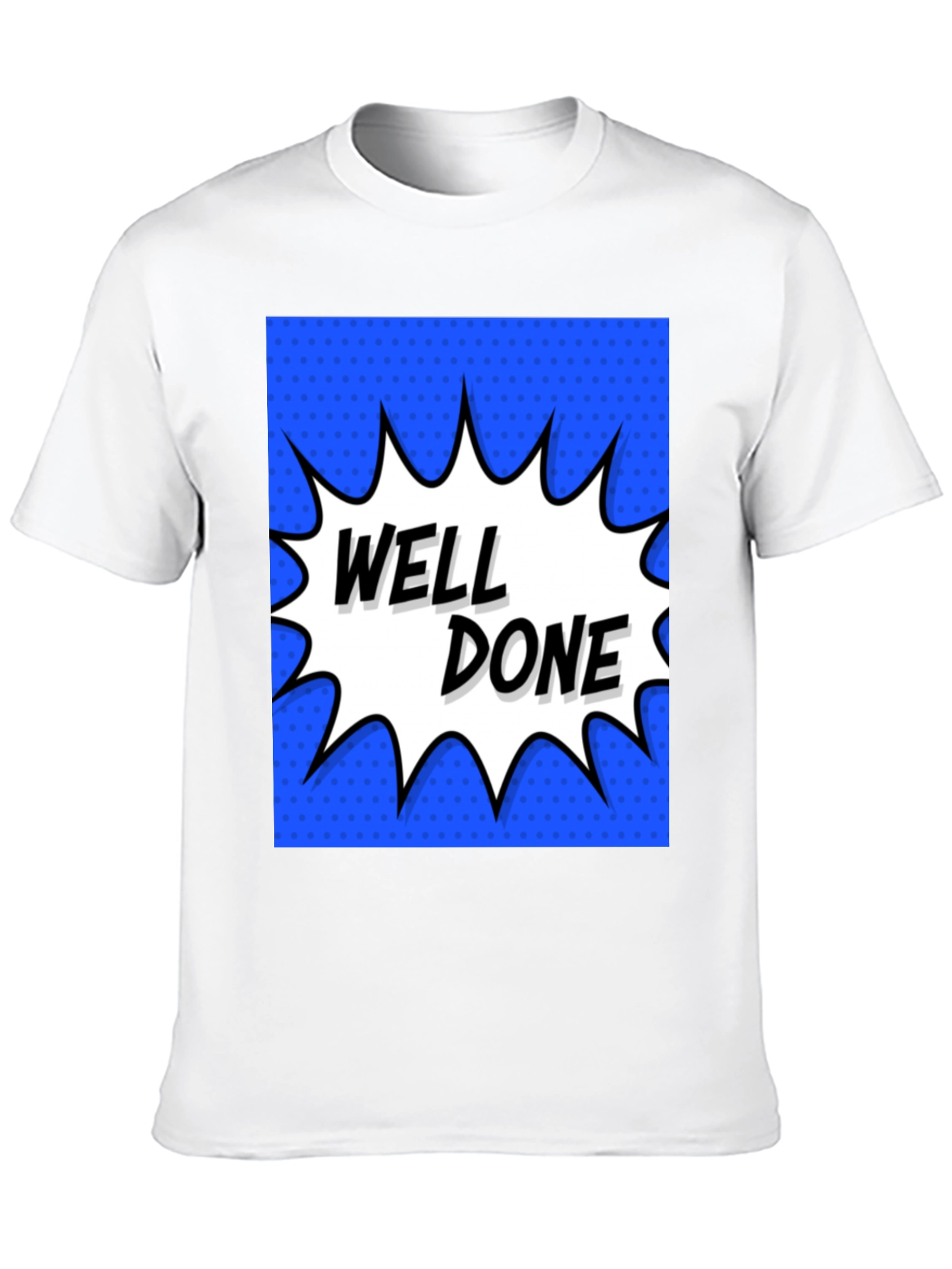 Well Done Comic Style Black Tee