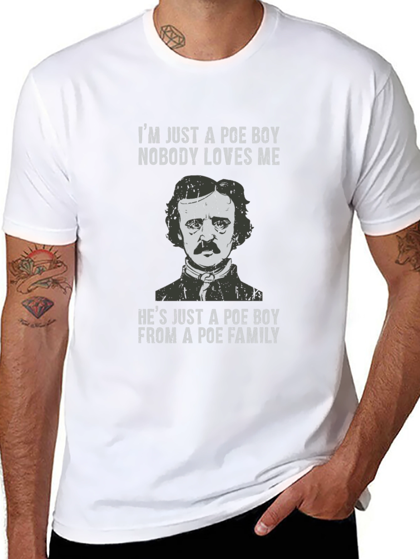 Edgar Allan Poe T-Shirt - Poe Boy Design