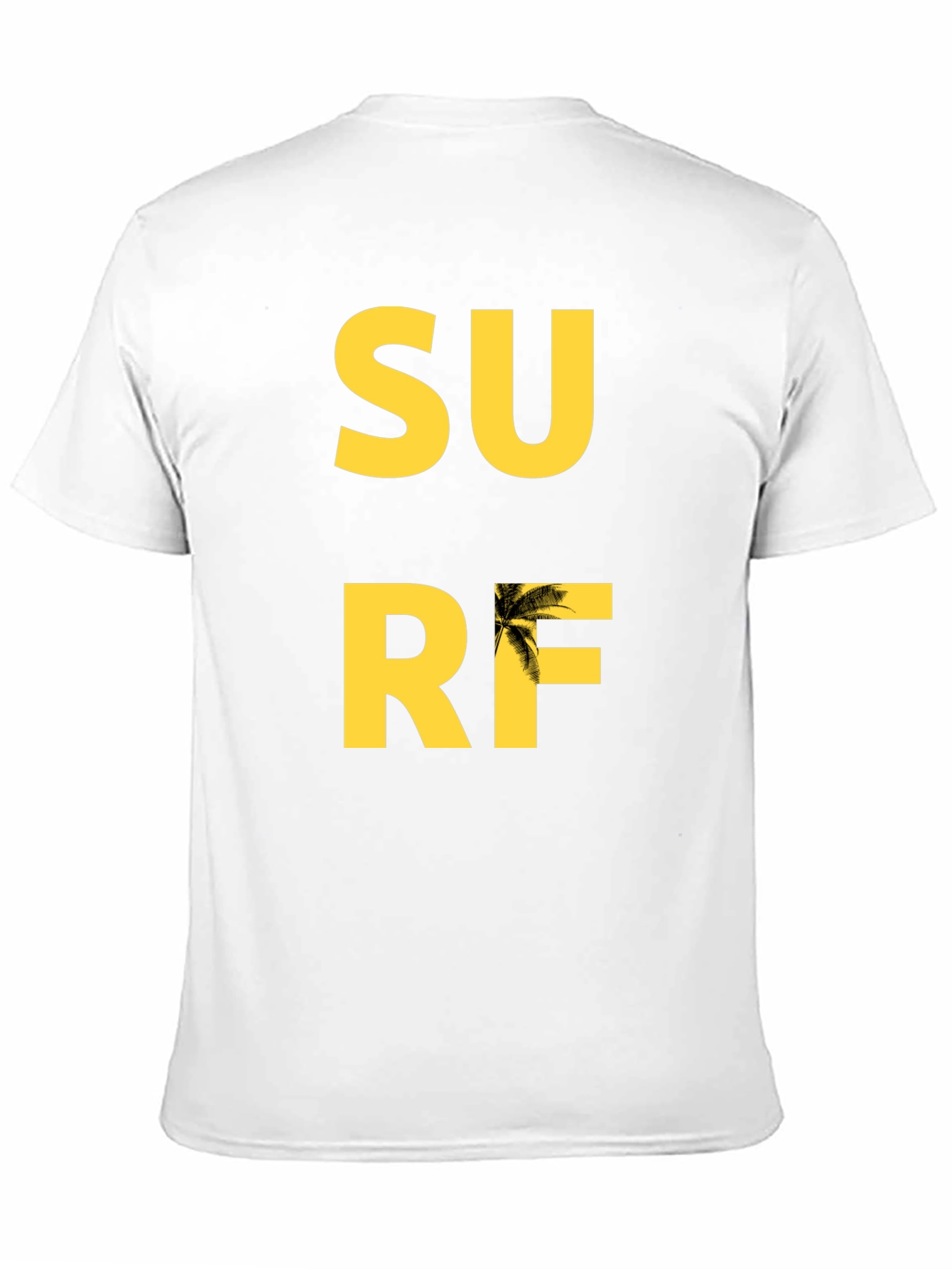 Surf Graphic Tee - Black Cotton T-Shirt