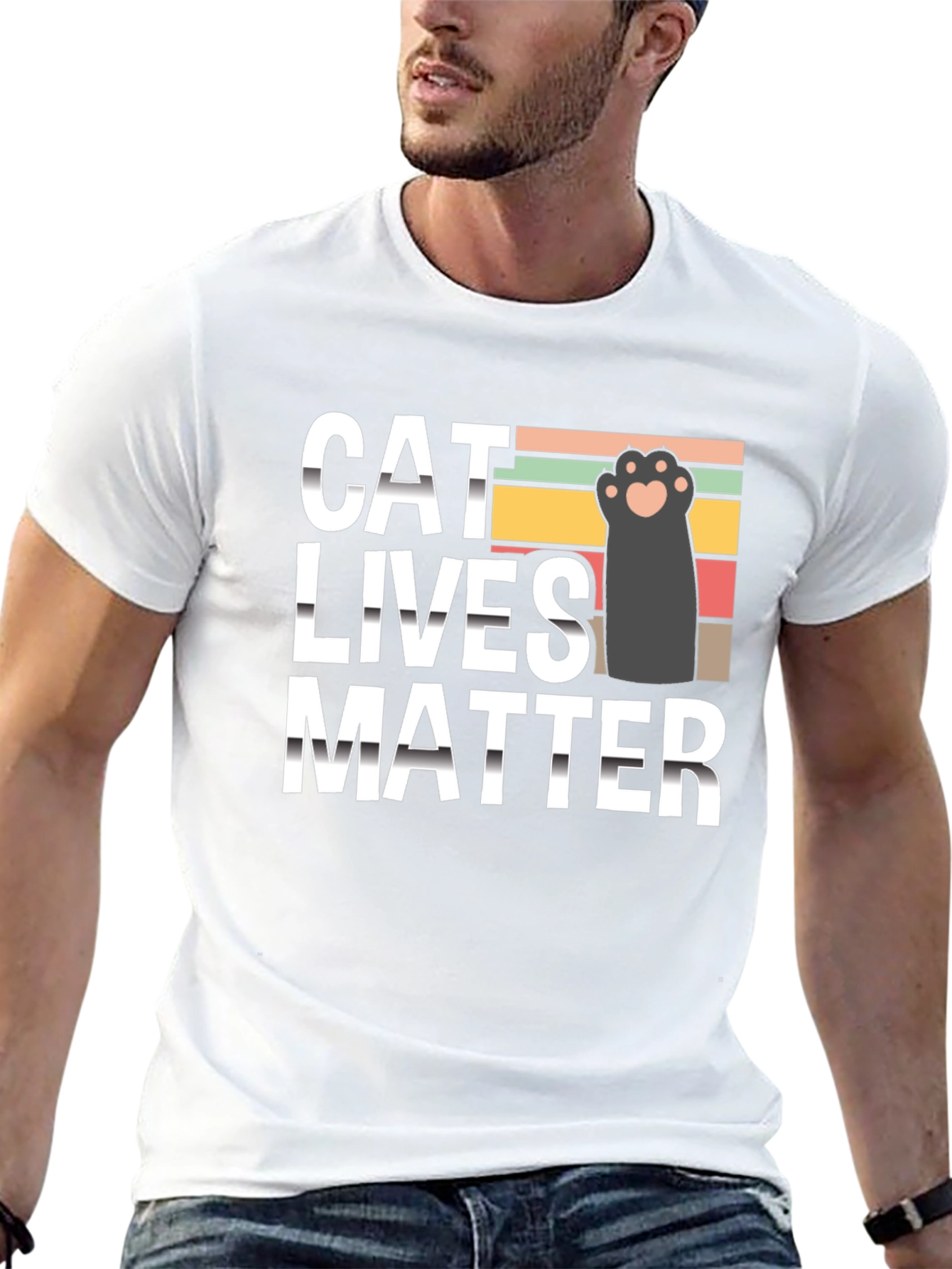 Cat Lives Matter T-Shirt Novelty Tee