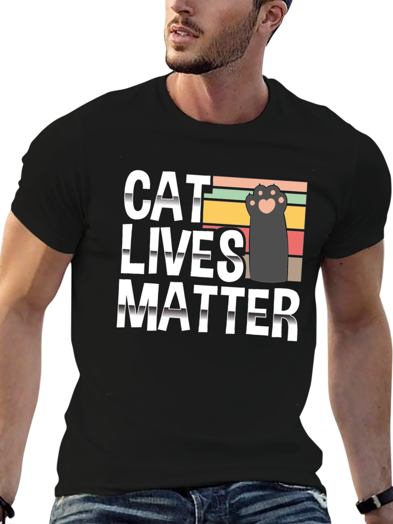 Cat Lives Matter T-Shirt Novelty Tee