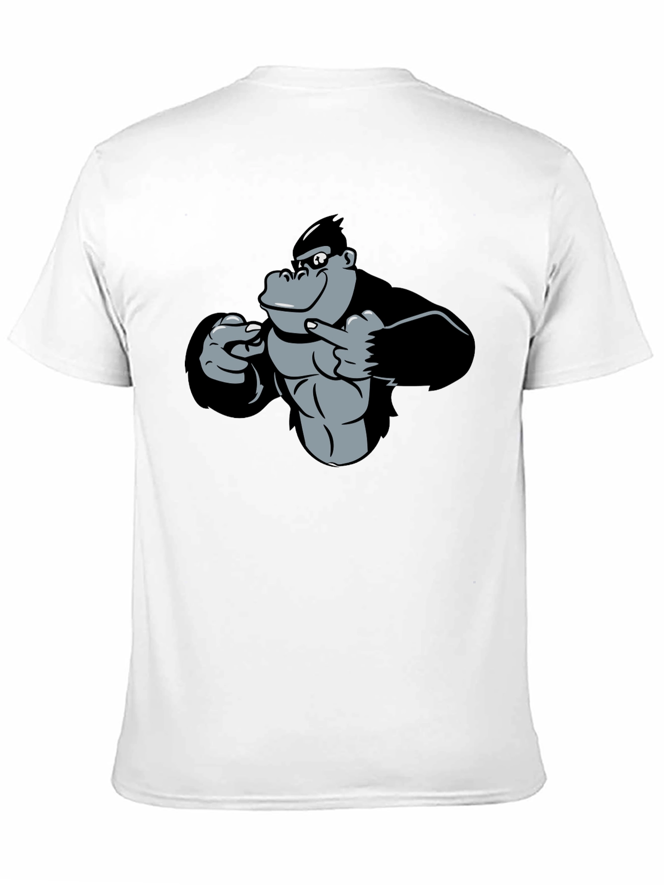 Funny Gorilla Pointing T-Shirt - Black